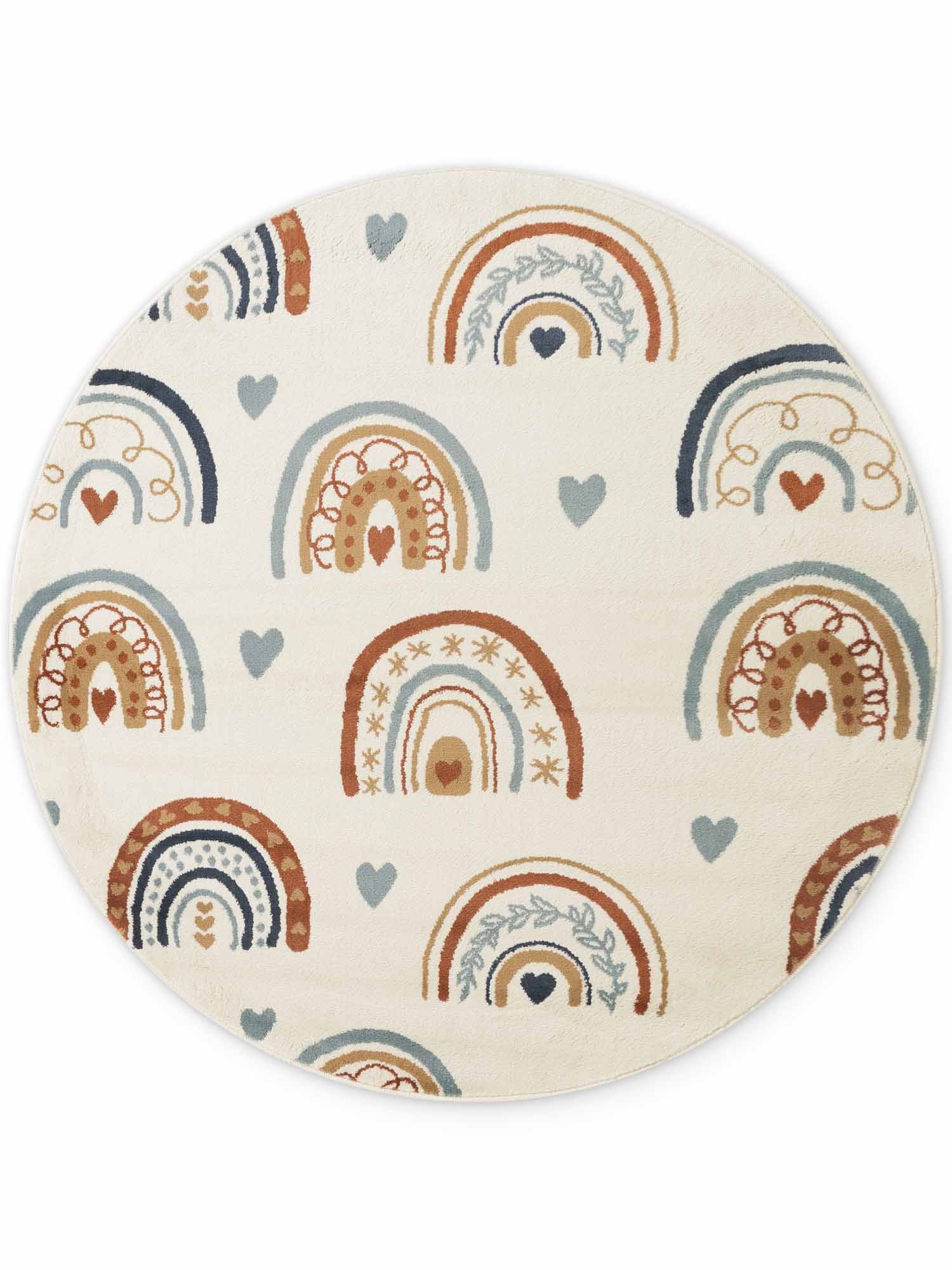 HANSE Home Kinderteppich »Bowie« rund 10 mm Höhe Pflegeleicht, Weich, Kinderzimmer, Spielteppich, Spielunterlage
