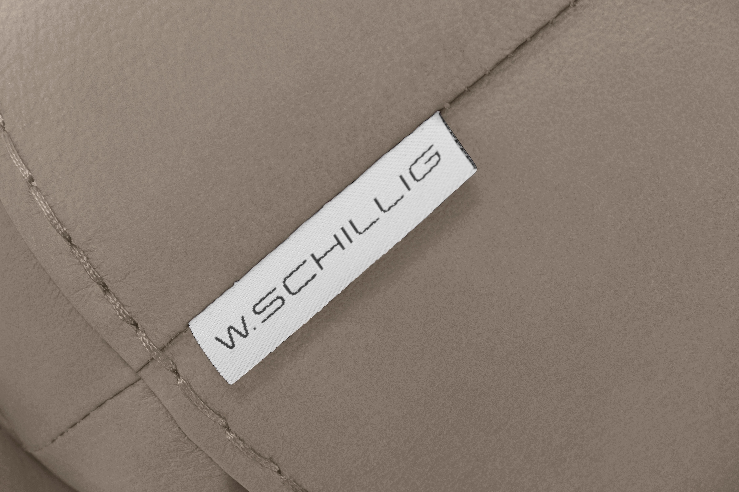 W.SCHILLIG Hocker »montanaa« mit Metallfüßen in Schwarz pulverbeschichtet, Breite 141 cm