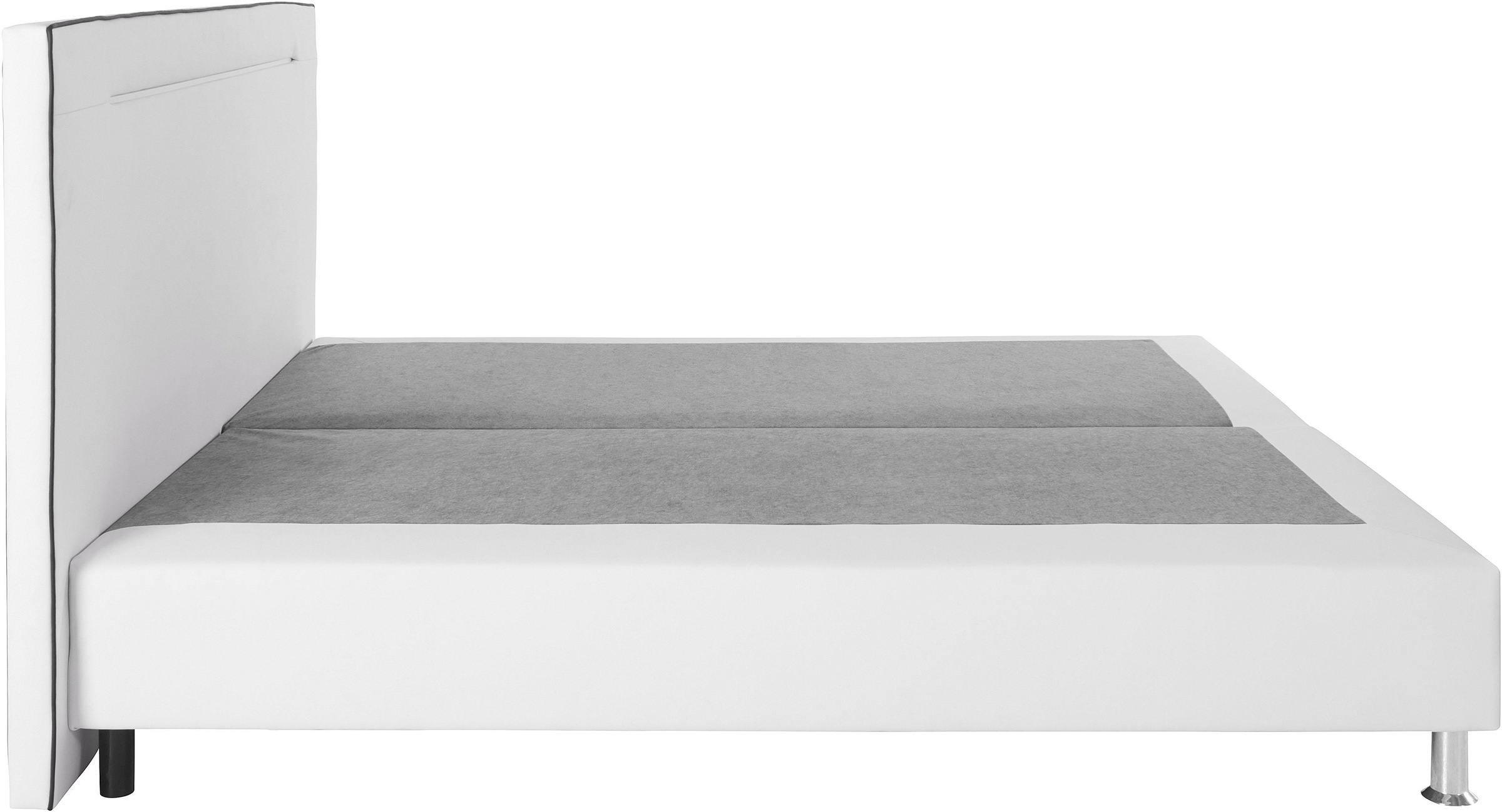COLLECTION AB Boxspringbett »London, inklusive Topper und Kissen, mit LED-Beleuchtung«, Boxspringbett erhältlich in 90cmx200cm, 140cmx200cm & 180cmx200cm