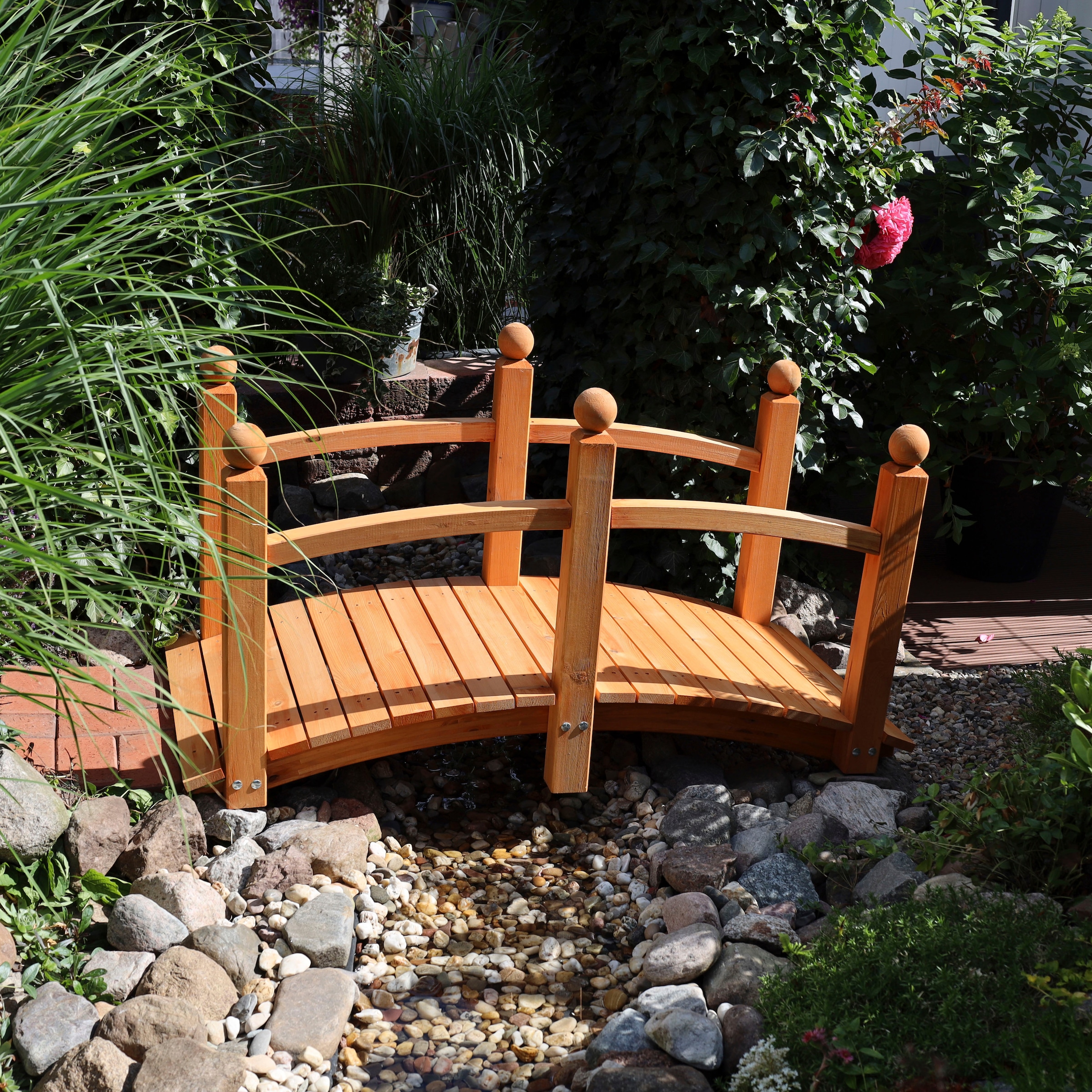 promadino Zierbrücke »Luise«, BxTxH: 63x128x69cm, aus FSC®-zertifiziertem Holz
