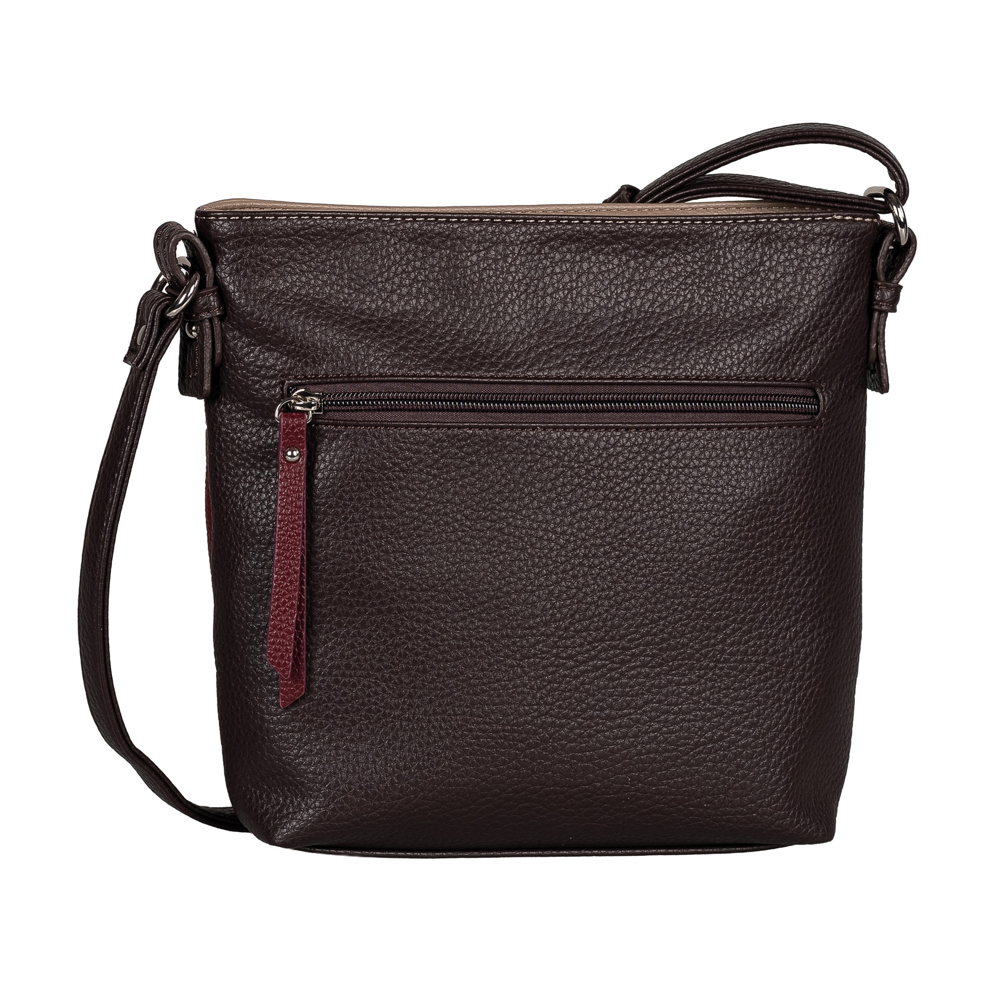 TOM TAILOR Umhängetasche »Ellen« Damen Schultertasche, mit hochglänzendem Reißverschluss-Eyecatcher