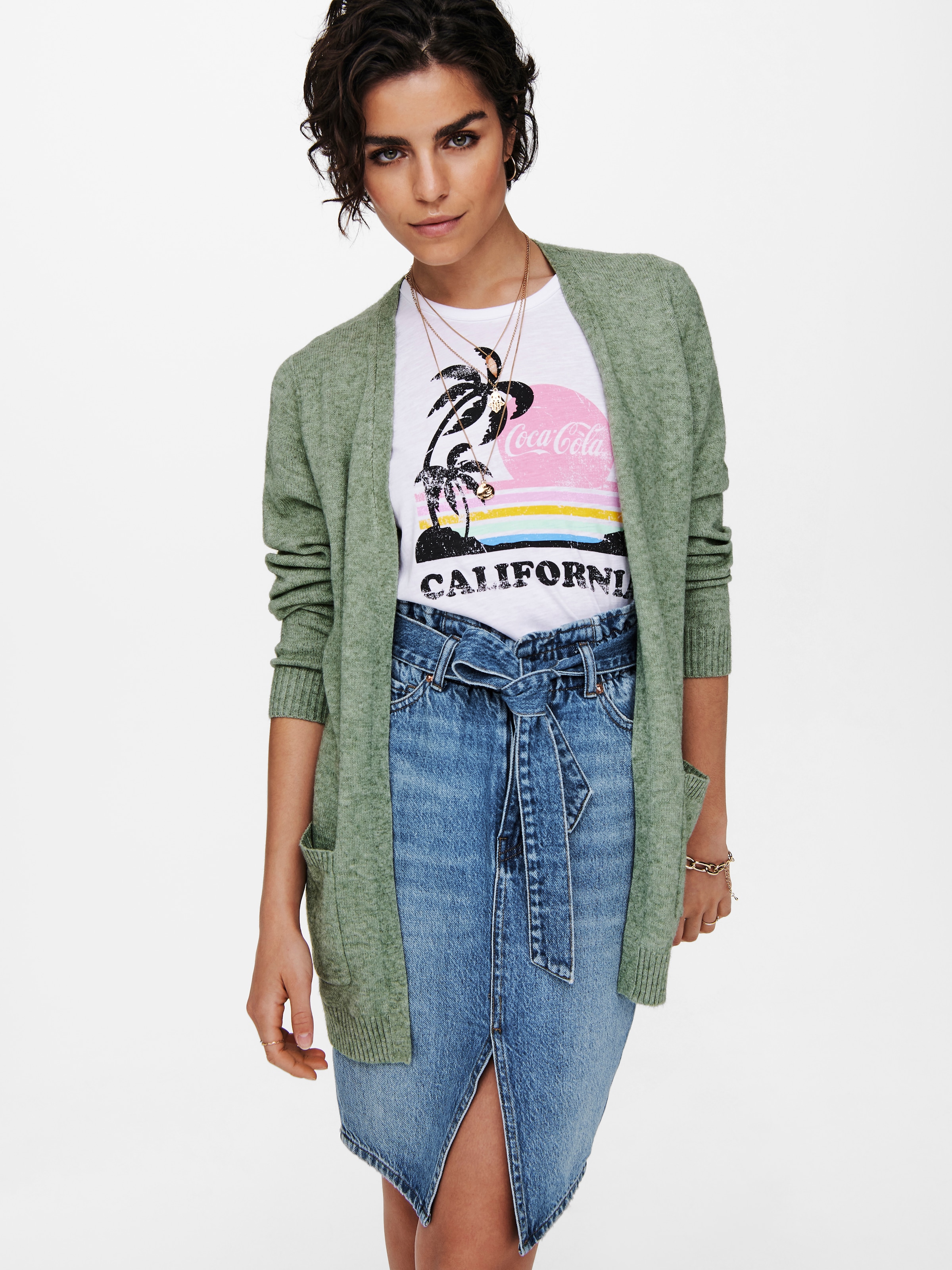 ONLY Strickjacke »ONLLESLY L/S OPEN CARDIGAN KNT NOOS«