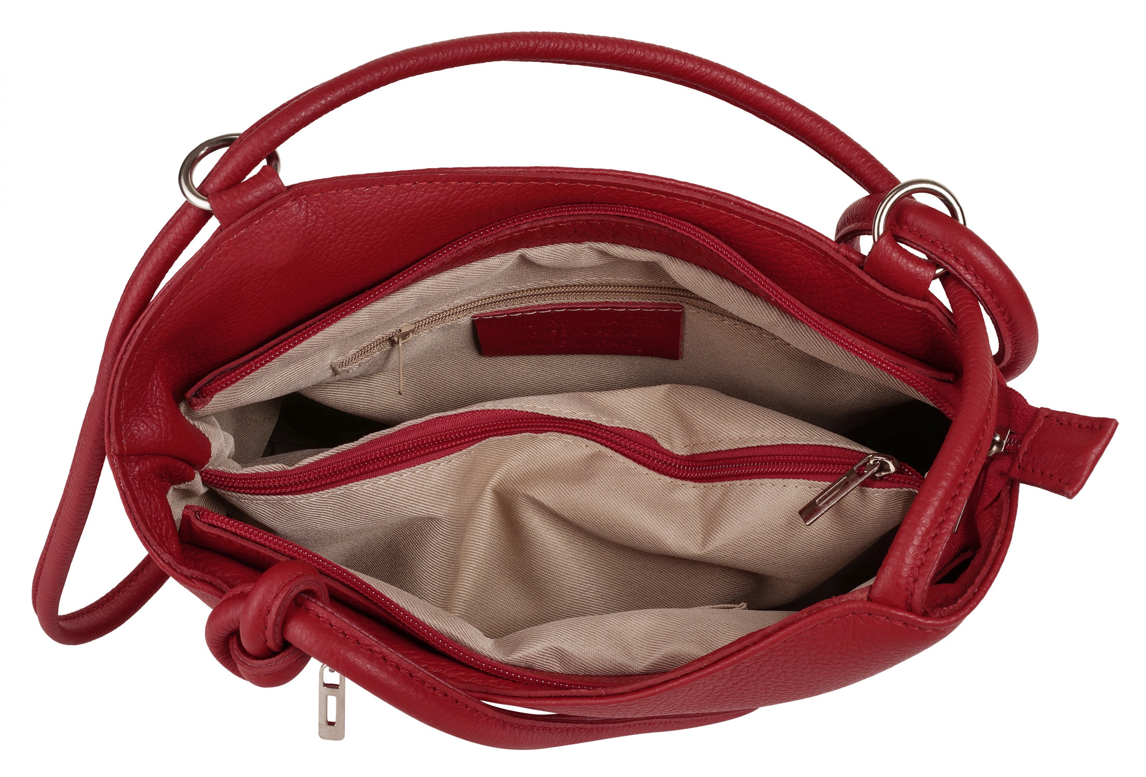 Cluty Cityrucksack echt Leder, Made in Italy