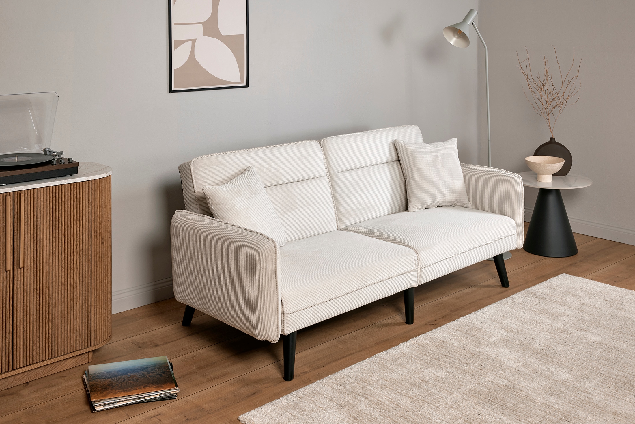 Jahnke Schlafsofa »CHILLAX LINE« mit Relax-und Schlaffunktion, inkl. Kissen, Breite 191 cm