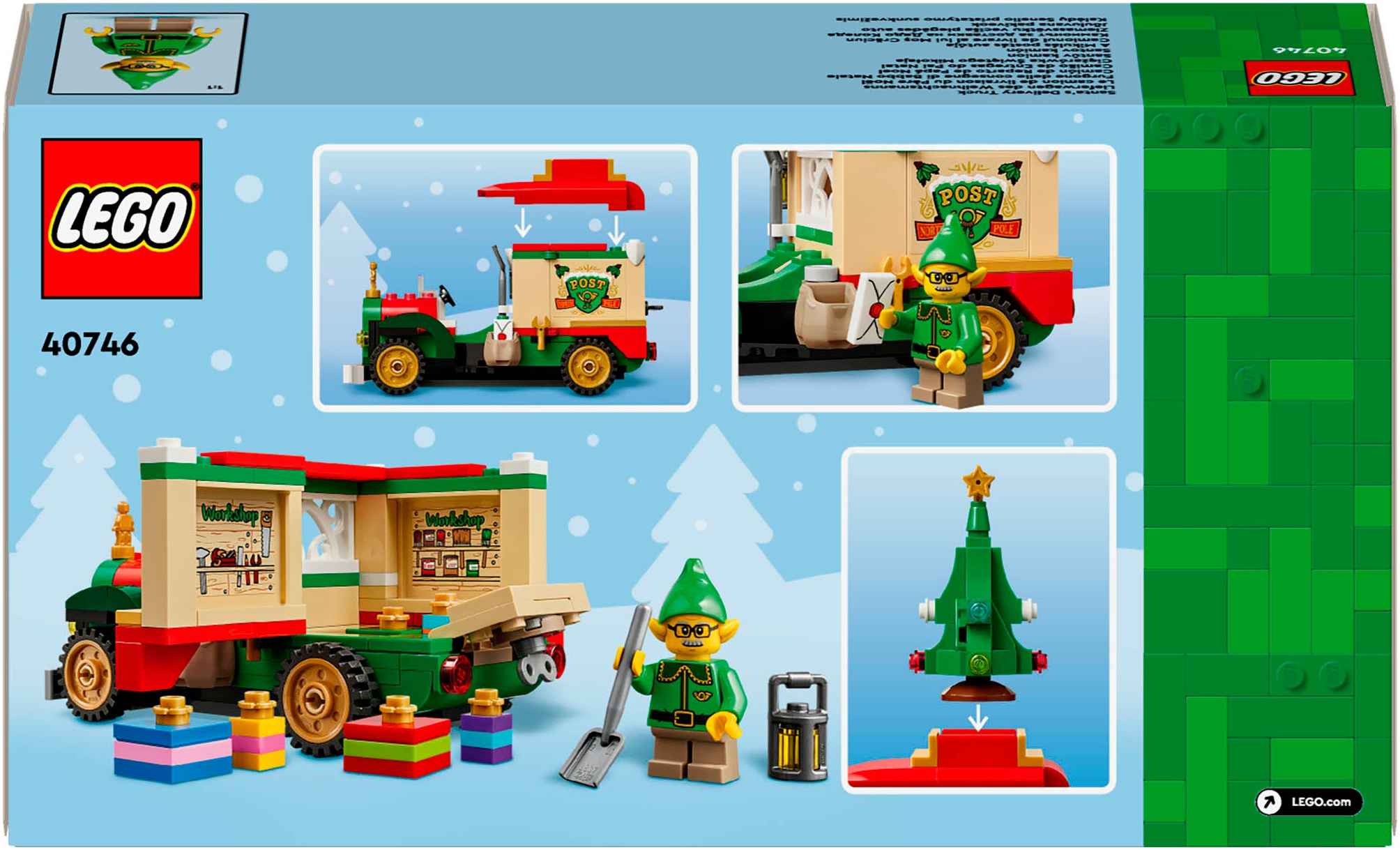 LEGO® Konstruktionsspielsteine »Lieferwagen des Weihnachtsmanns (40746), LEGO Iconic« Made in Europe