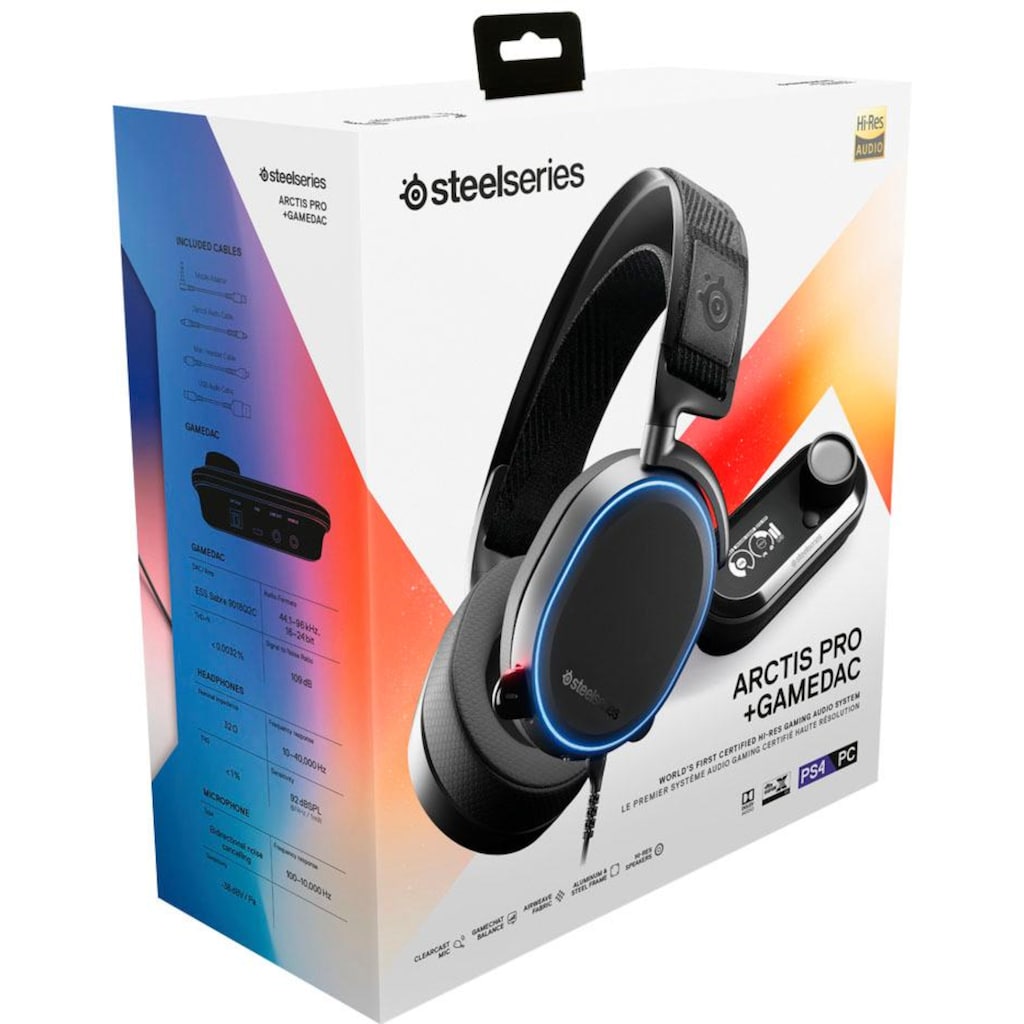 SteelSeries Gaming-Headset »Arctis Pro + GameDAC«, Hi-Res