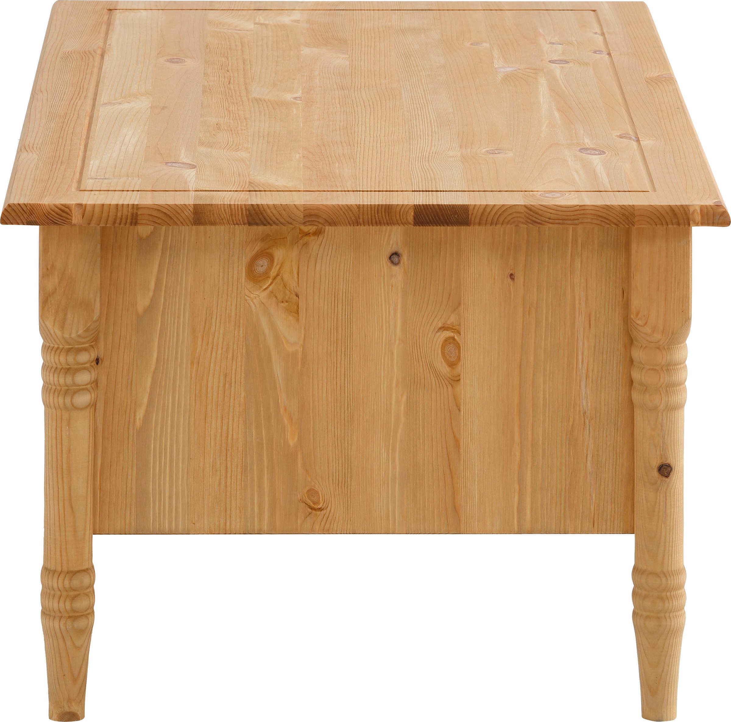 Home affaire Couchtisch »Indra«, aus massiver Kiefer, FSC®, mit Stauraum, dezentes Ornament