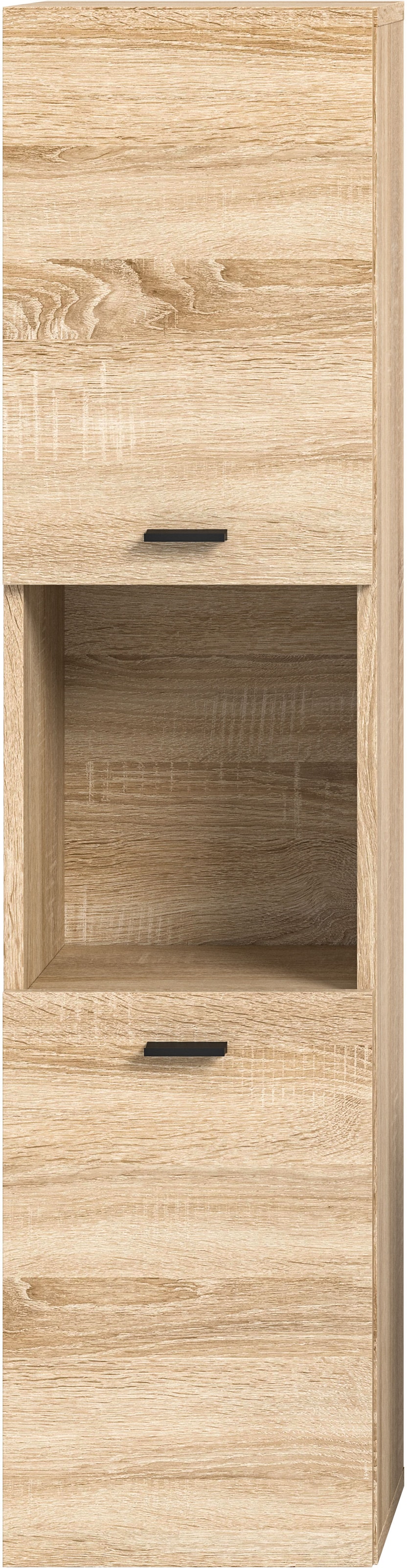 welltime Hochschrank »Tampa, Höhe 125cm, hängend oder stehend montierbar«, Badschrank, Bad-Hängeschrank, Badezimmer, Bad-Möbel