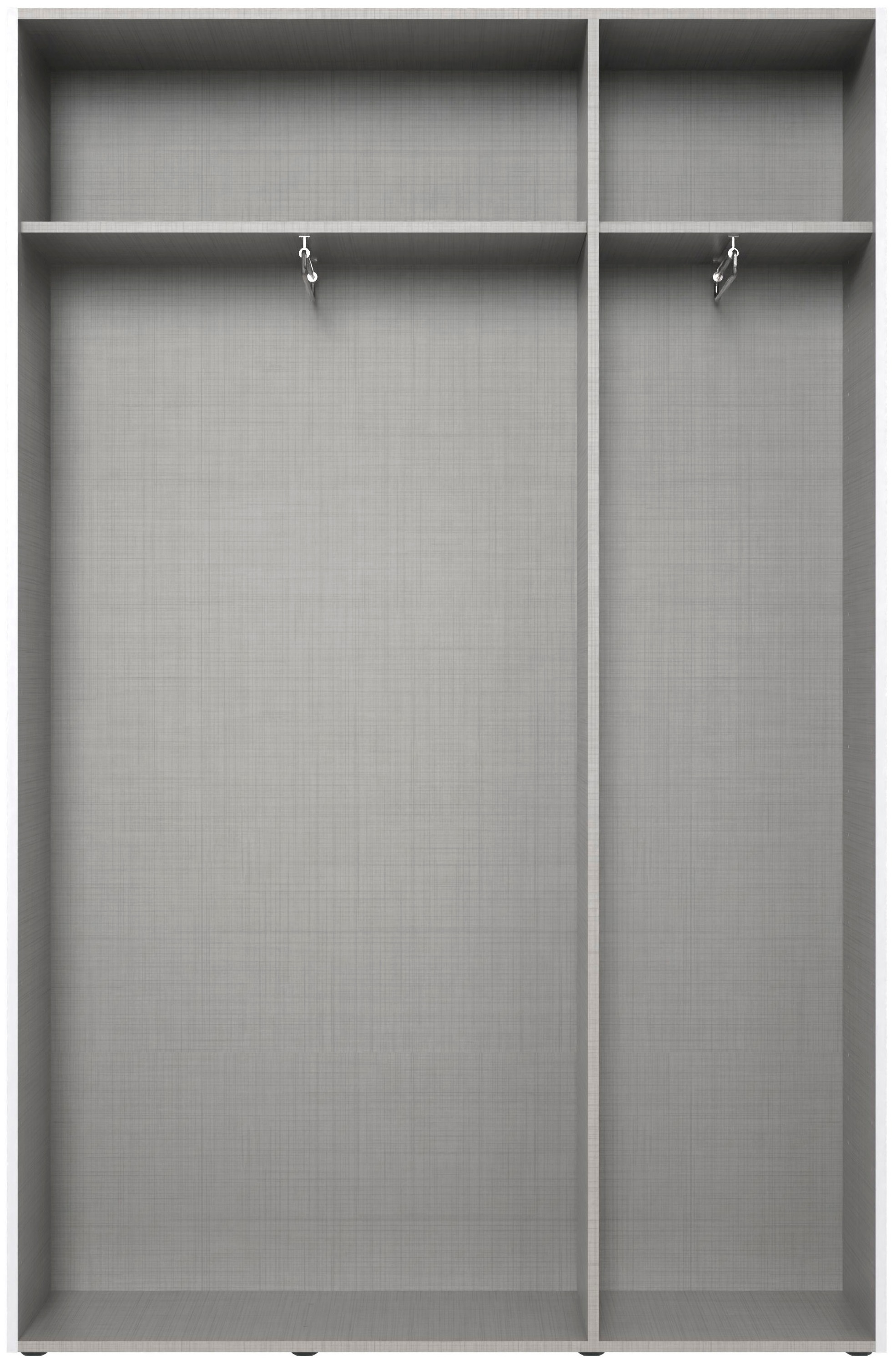 Wimex Kleiderschrank »Mugano,in 8 Breiten,3 Höhen,2 Tiefen, viele Farben, Made in Germany«, (in Basic oder Premium Ausstattung mit 2 weiteren Einlegeböden), mit langen oder kurzen Griffen aus Metall, mit oder ohne Spiegel