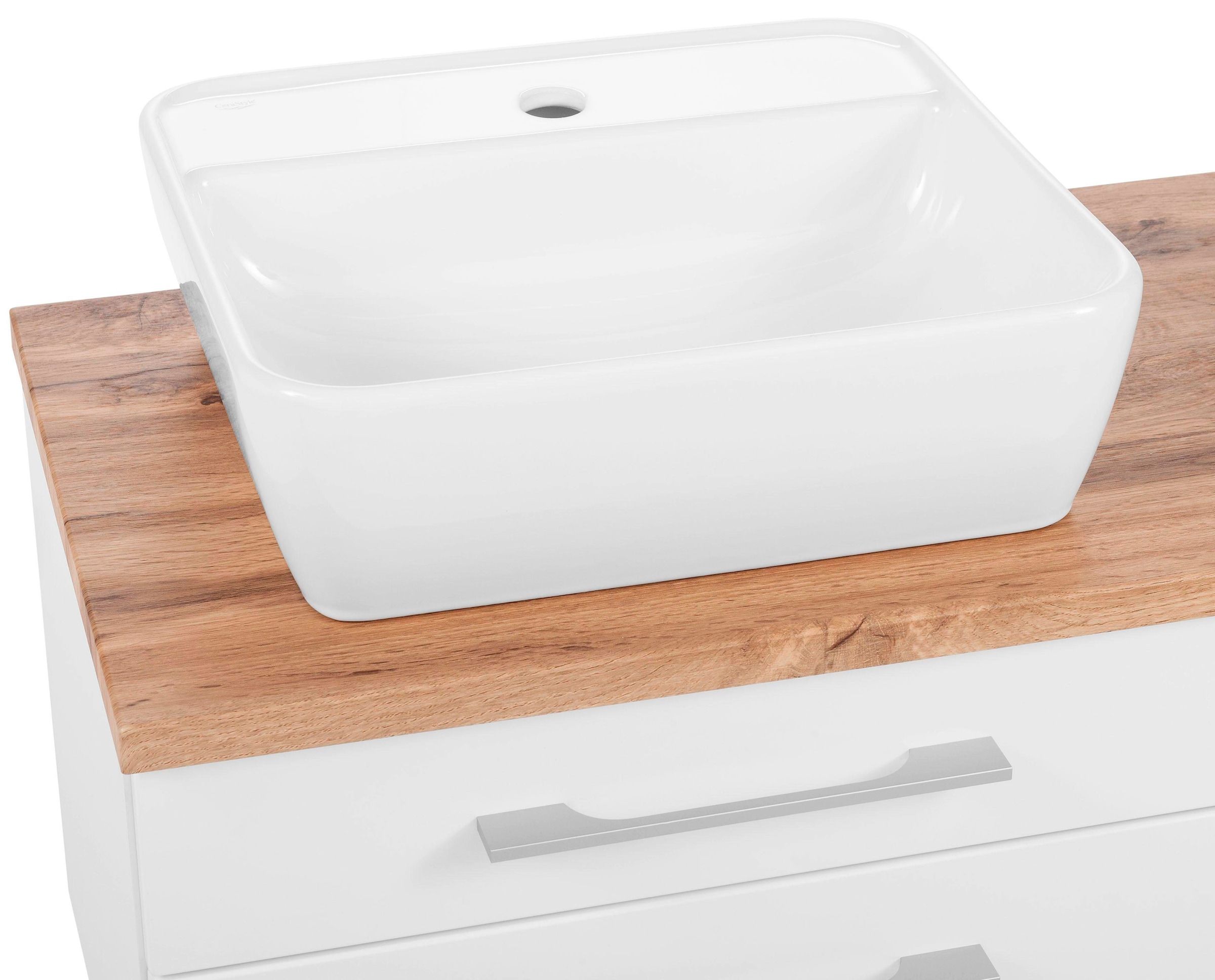 welltime Badmöbel-Set »Davos«, (3 St.), Breite 50 cm, mit extra Regal