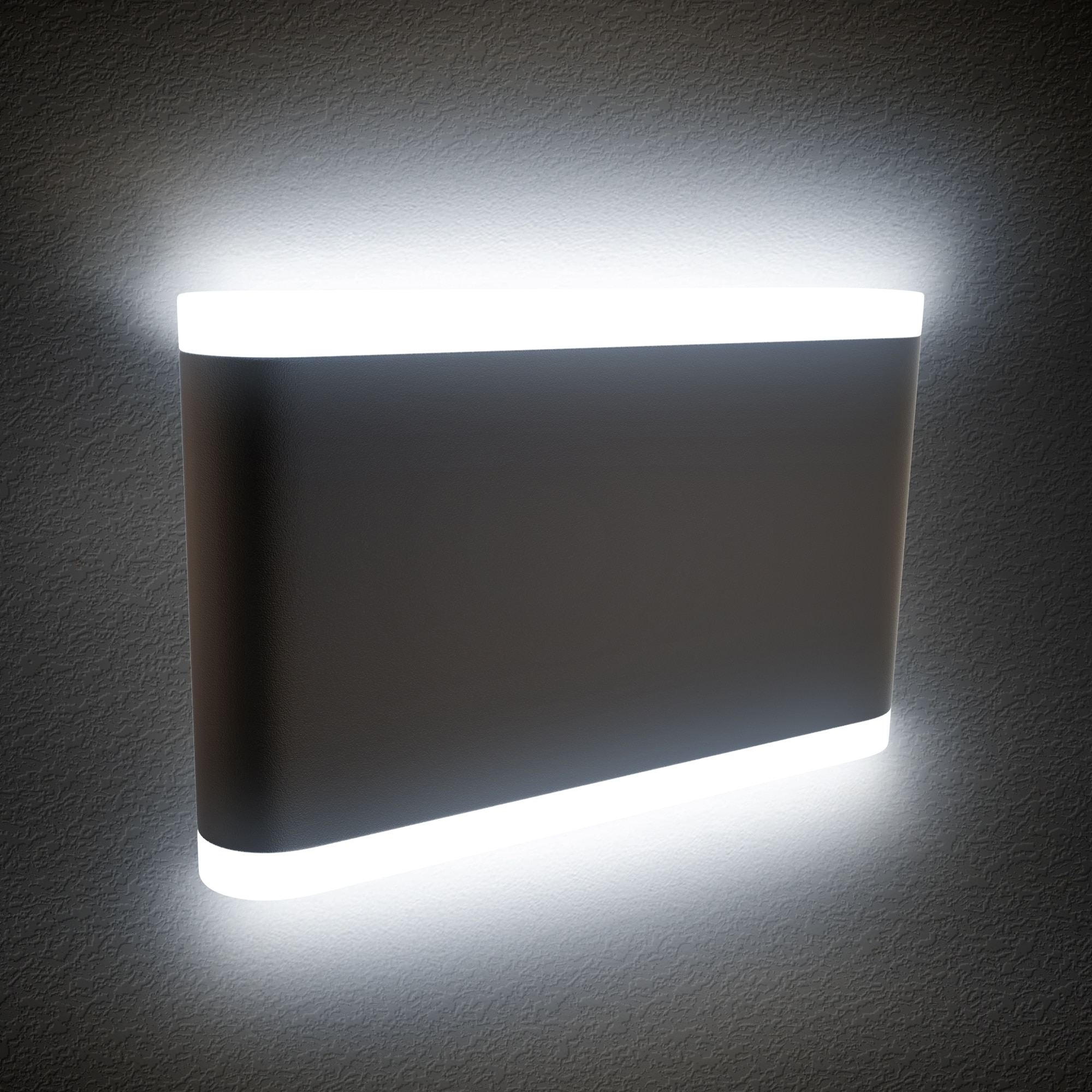 B.K.Licht LED Außen-Wandleuchte, 2 flammig, Leuchtmittel LED-Board | LED fest integriert, LED Außenleuchte IP44 Wand-Spot Fassaden-Lampe Strahler schwarz