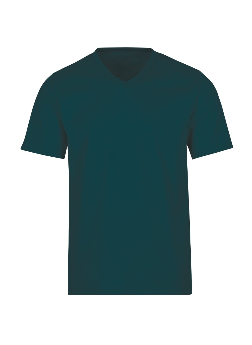 Trigema T-Shirt »TRIGEMA V-Shirt DELUXE Baumwolle«, (1 tlg.)