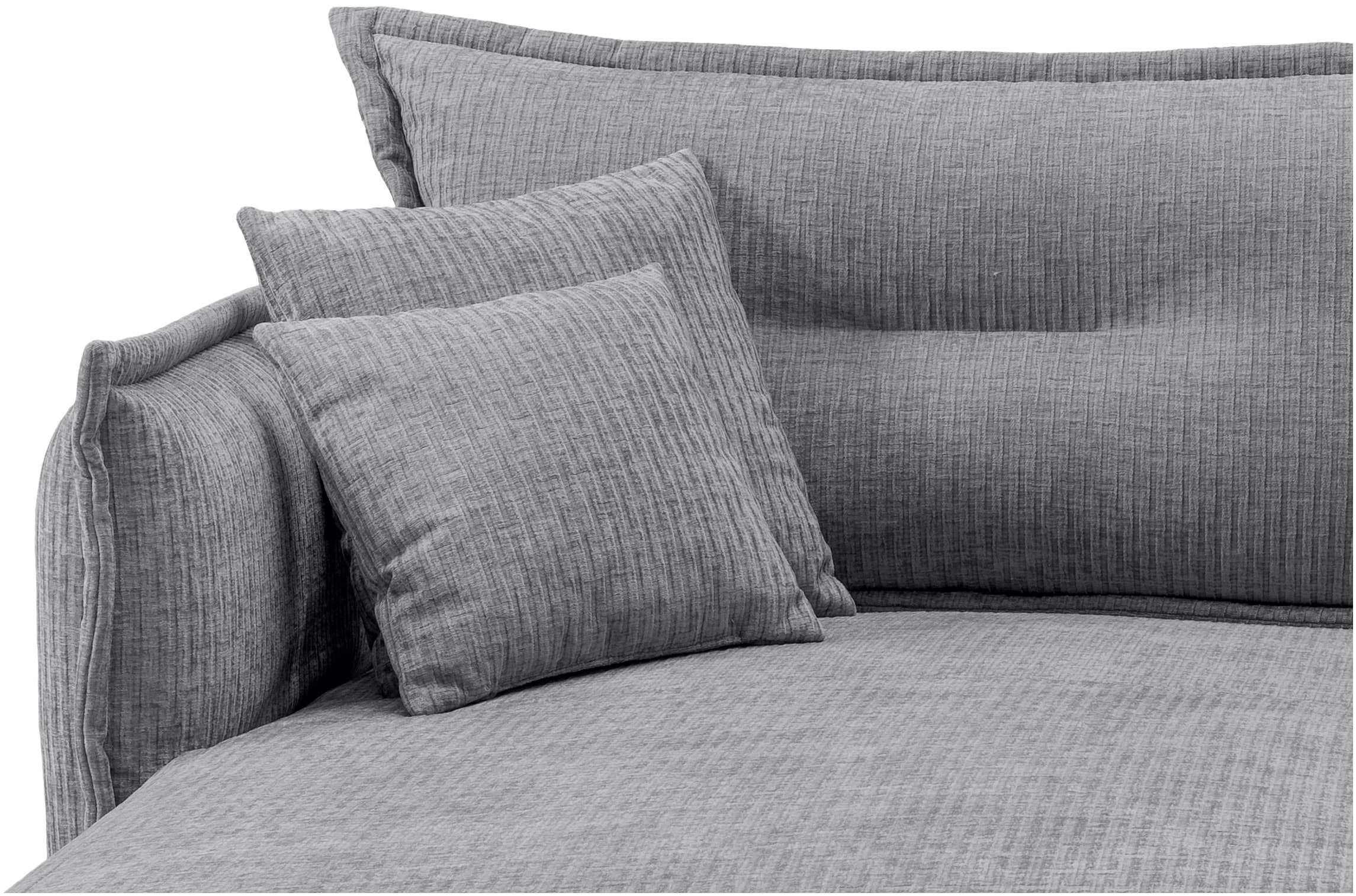 Home affaire Ecksofa »Lazio modern und bequem, schmale Armlehnen, tolle Detailverarbeitung« zwei verschiedene Fußfarben wählbar