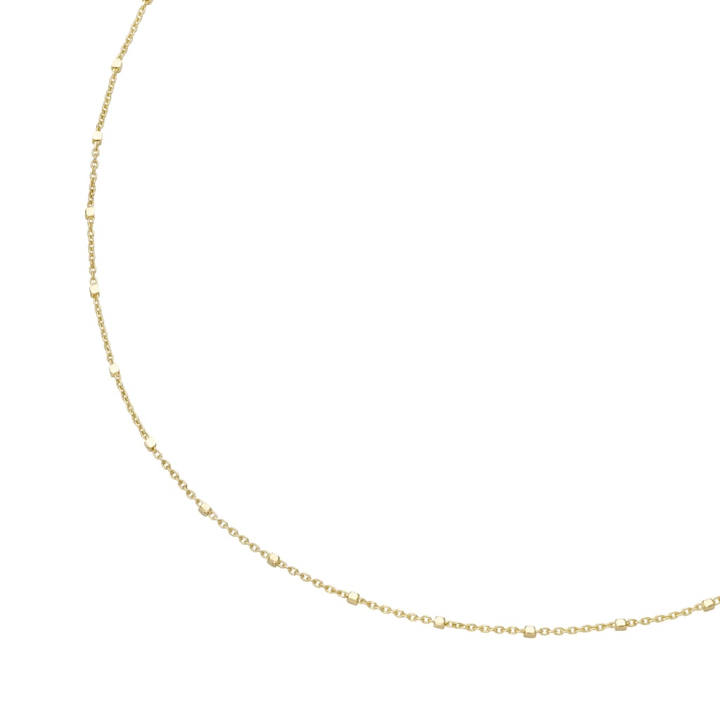Luigi Merano Goldkette »Kette Ankerkette massiv mit würfelförmigen Zwischenteilen, Gold 375«