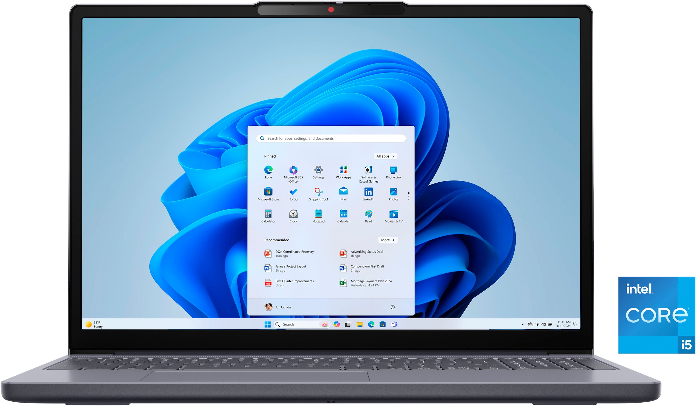 Lenovo IdeaPad Slim 3 15IRH10 Intel® Core™ i5 i5-13420H Laptop 38,9 cm (15.3") WUXGA 16 GB DDR5-SDRAM 1 TB SSD Wi-Fi 7 (802.11be) Windows 11 Home Grau Deutsch