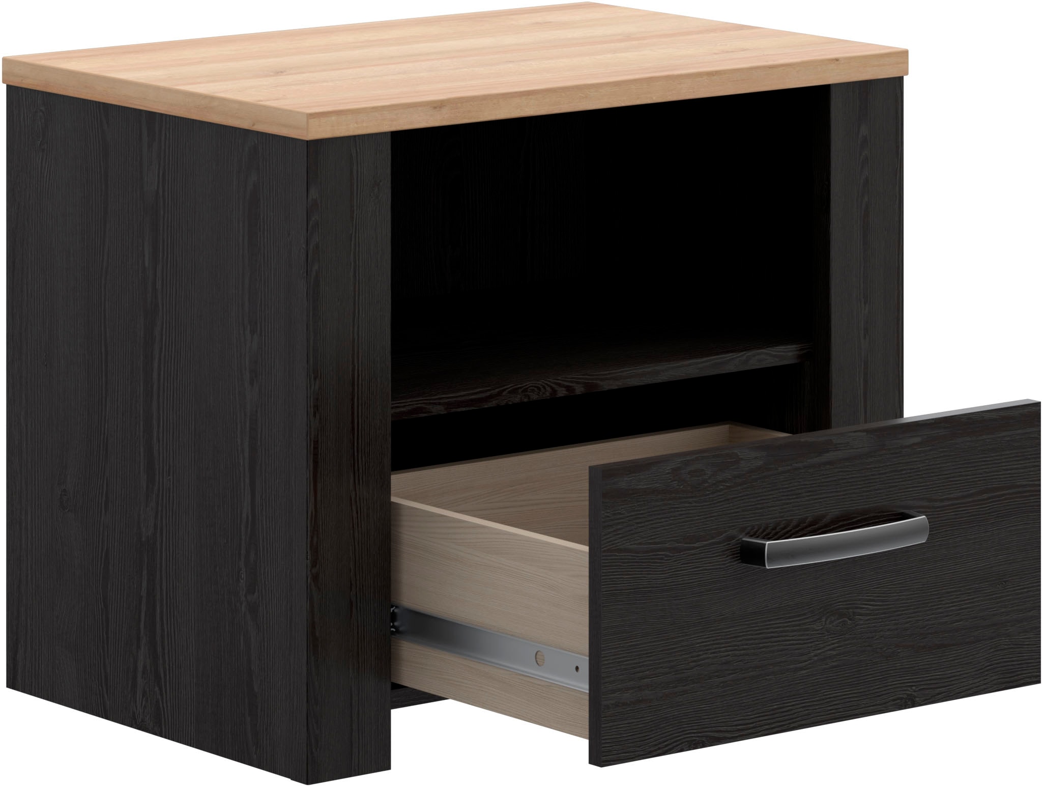 FORTE Nachtkommode B/H/T 61,6/52/42 cm , in 2 Dekoren erhältlich