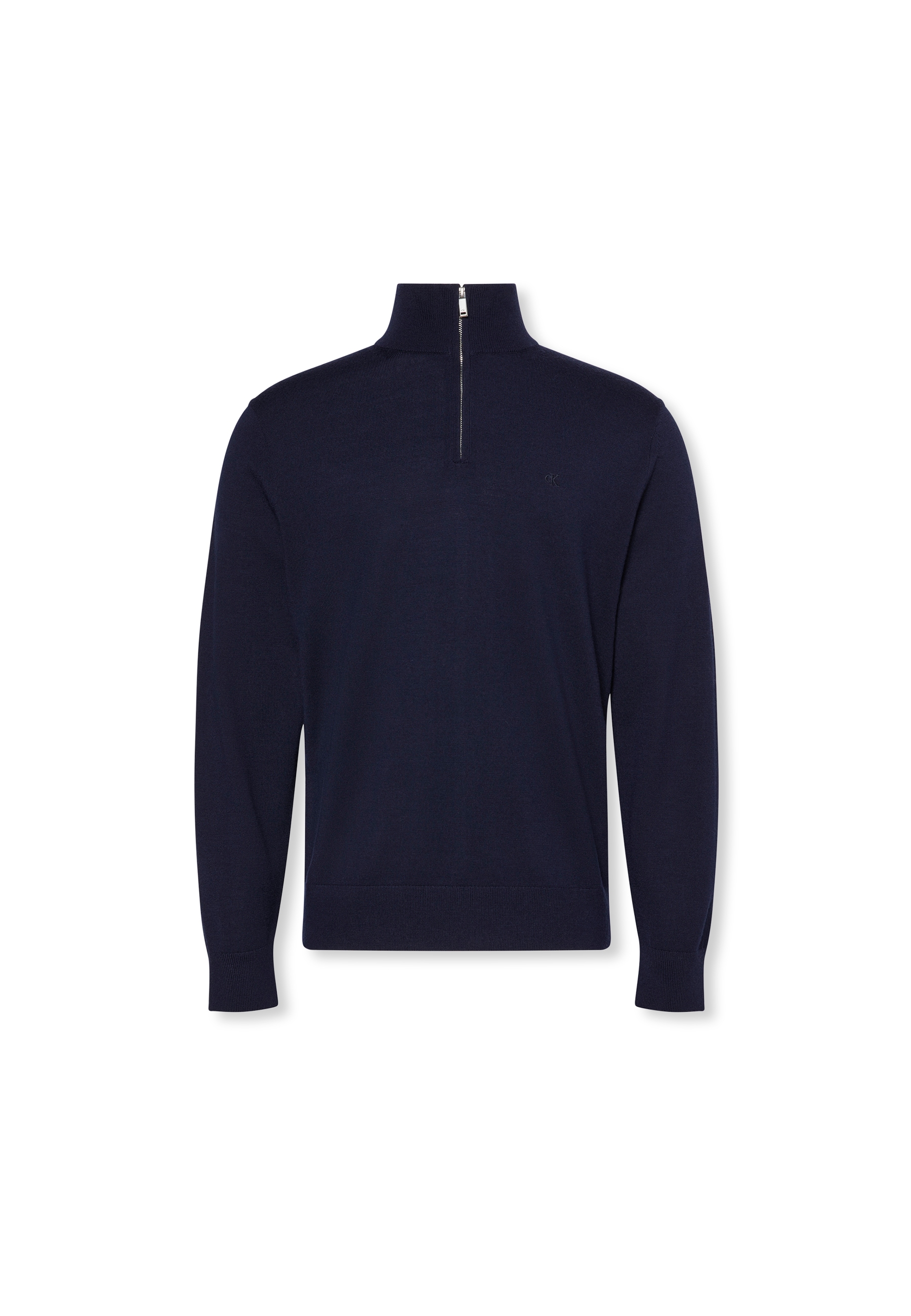 Calvin Klein Stehkragenpullover »LS 100% MERINO QZ 14GG« Mit Rundhalsausschnitt, regular fit
