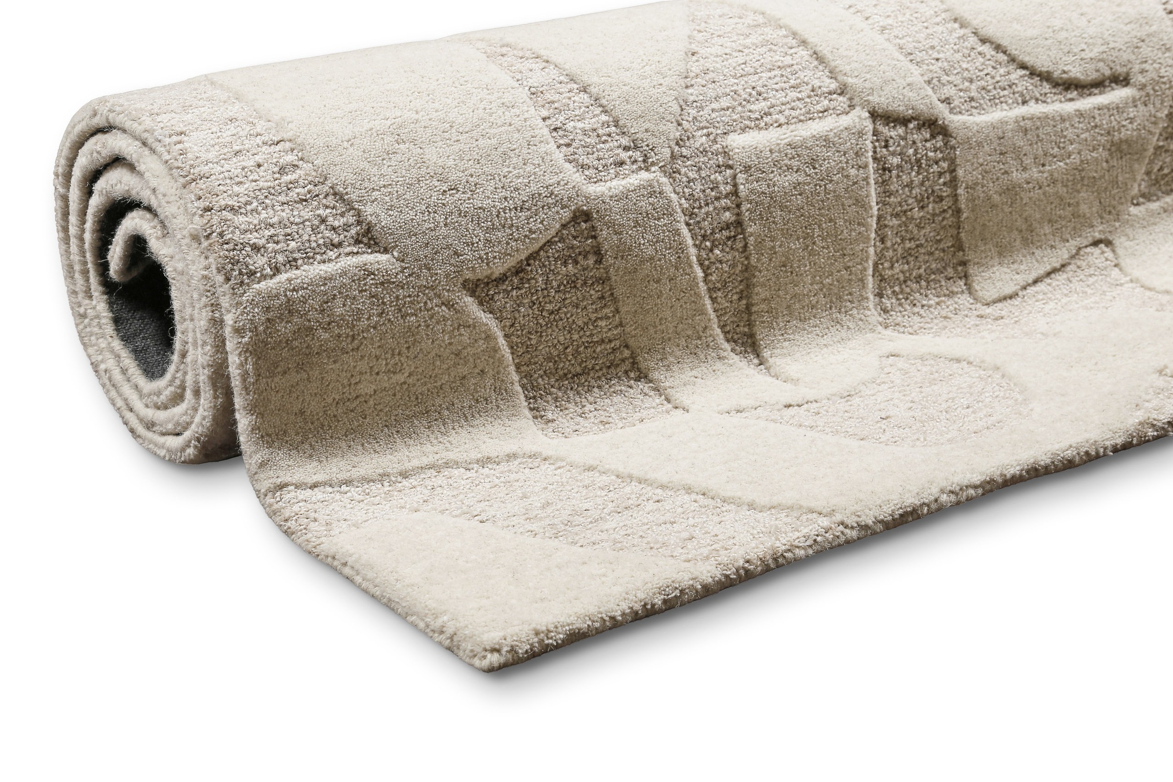 Wecon home Teppich »Ocean State« rechteckig 10 mm Höhe handgefertigt, gemustert, pflegeleicht, Wolle, Wohnzimmer, Esszimmer