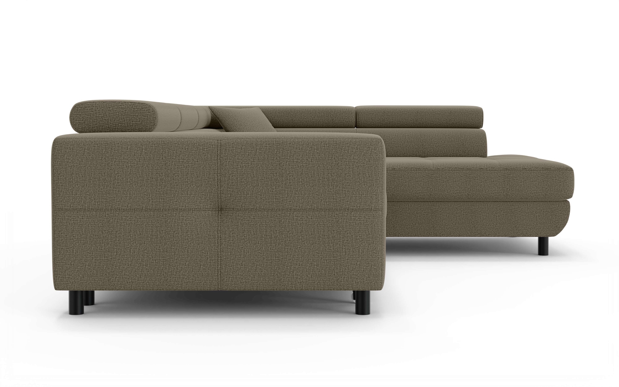 OTTO home Ecksofa »AADEN Schlafsofa 254 cm - OTTO. Verlässliche Qualität.« mit Bettfunktion, Bettkasten, Kopfstützen, rechts/links bestellbar