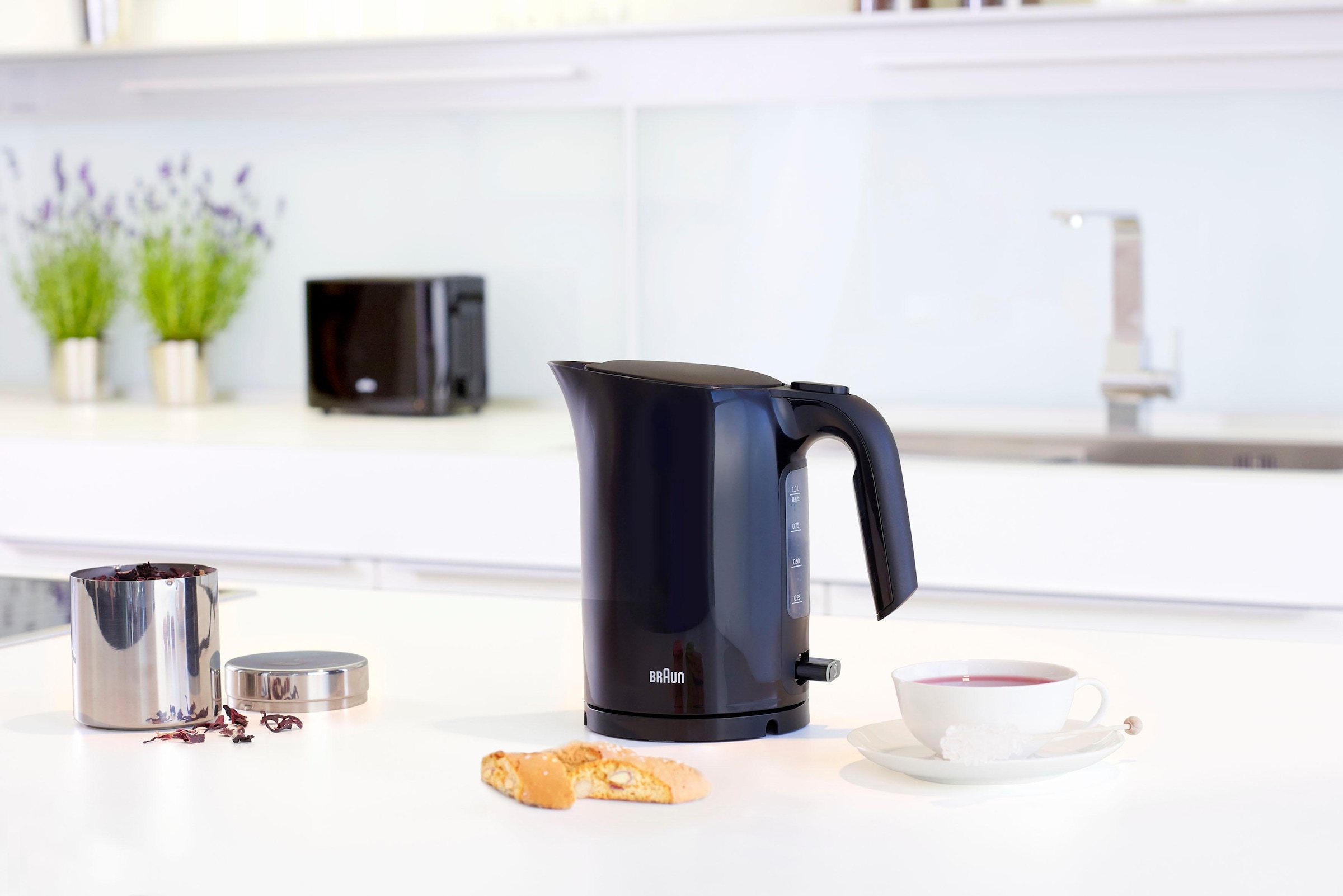 Braun Wasserkocher »WK 3000 BK«, 1 l, 2200 W