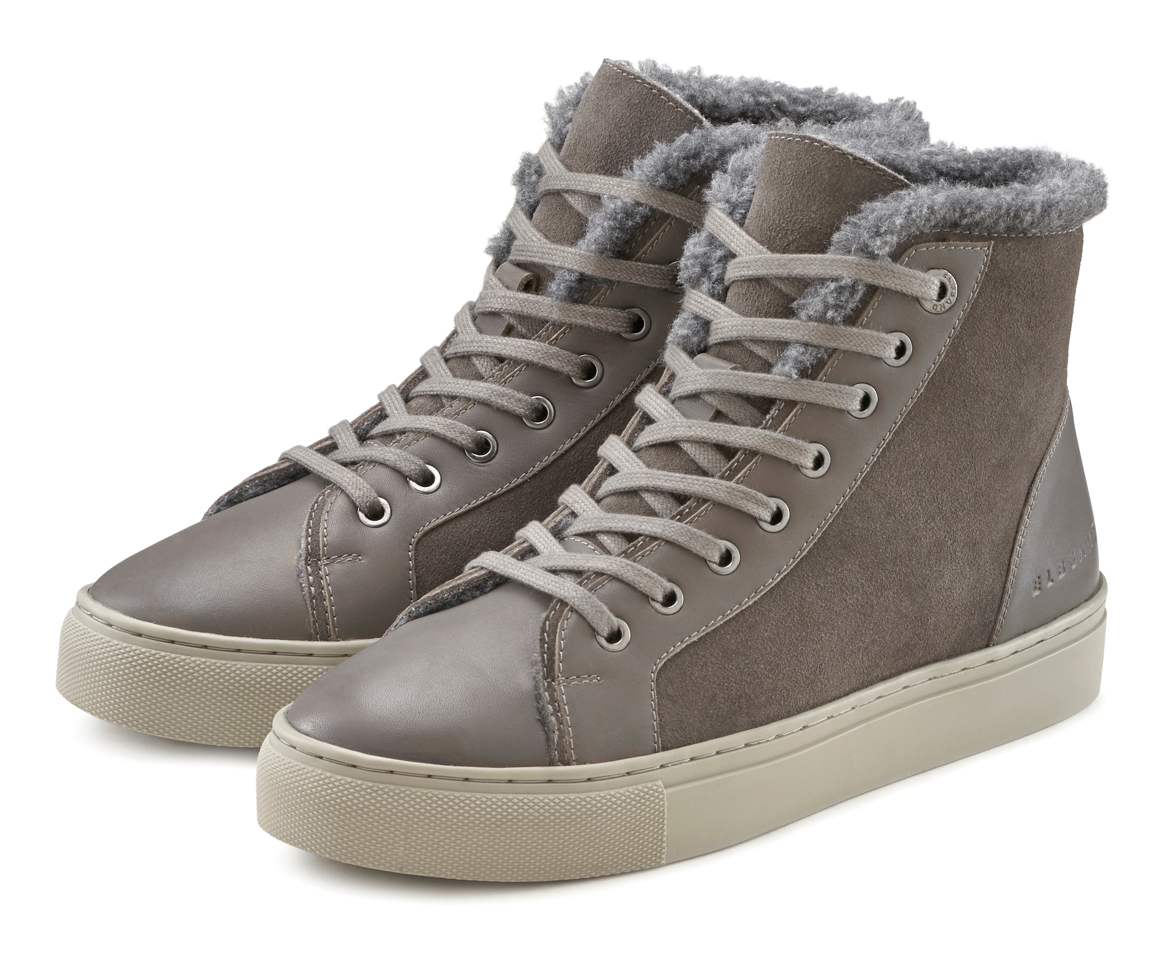 Elbsand Schnürboots, High-Top-Sneaker, Stiefelette, Winterboots aus Leder