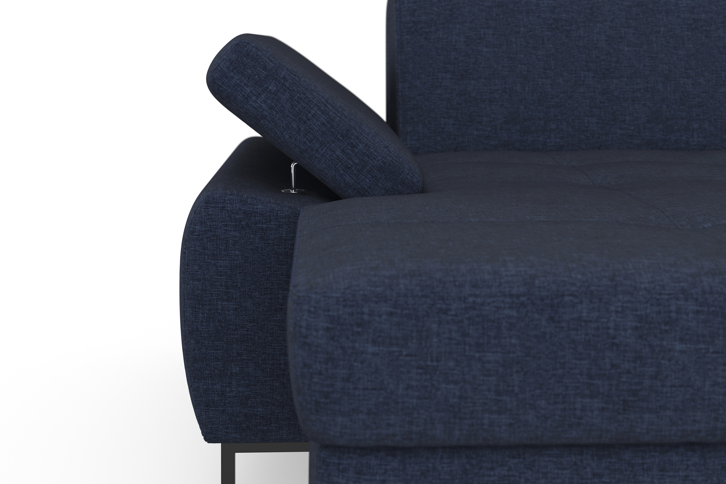DOMO collection Ecksofa »Capelo, komfortabel, klare Linien zeichnen dieses Design aus, L-Form«, mit Armteilverstellung, wahlweise mit Bettfunktion, Federkern