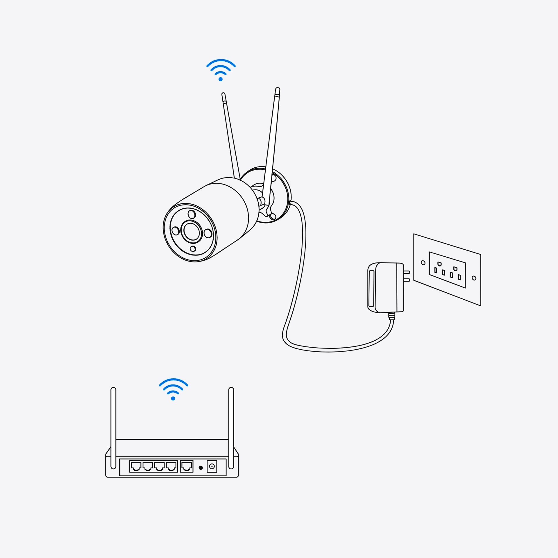 Reolink Überwachungskamera »Fisheye Serie W520 - 6MP Wi-Fi 360° Panorama Überwachungskamera Innen«, Außenbereich, Personenerkennung, Zwei-Wege-Audio, Mehrere Anzeigemodi, Nachtsicht