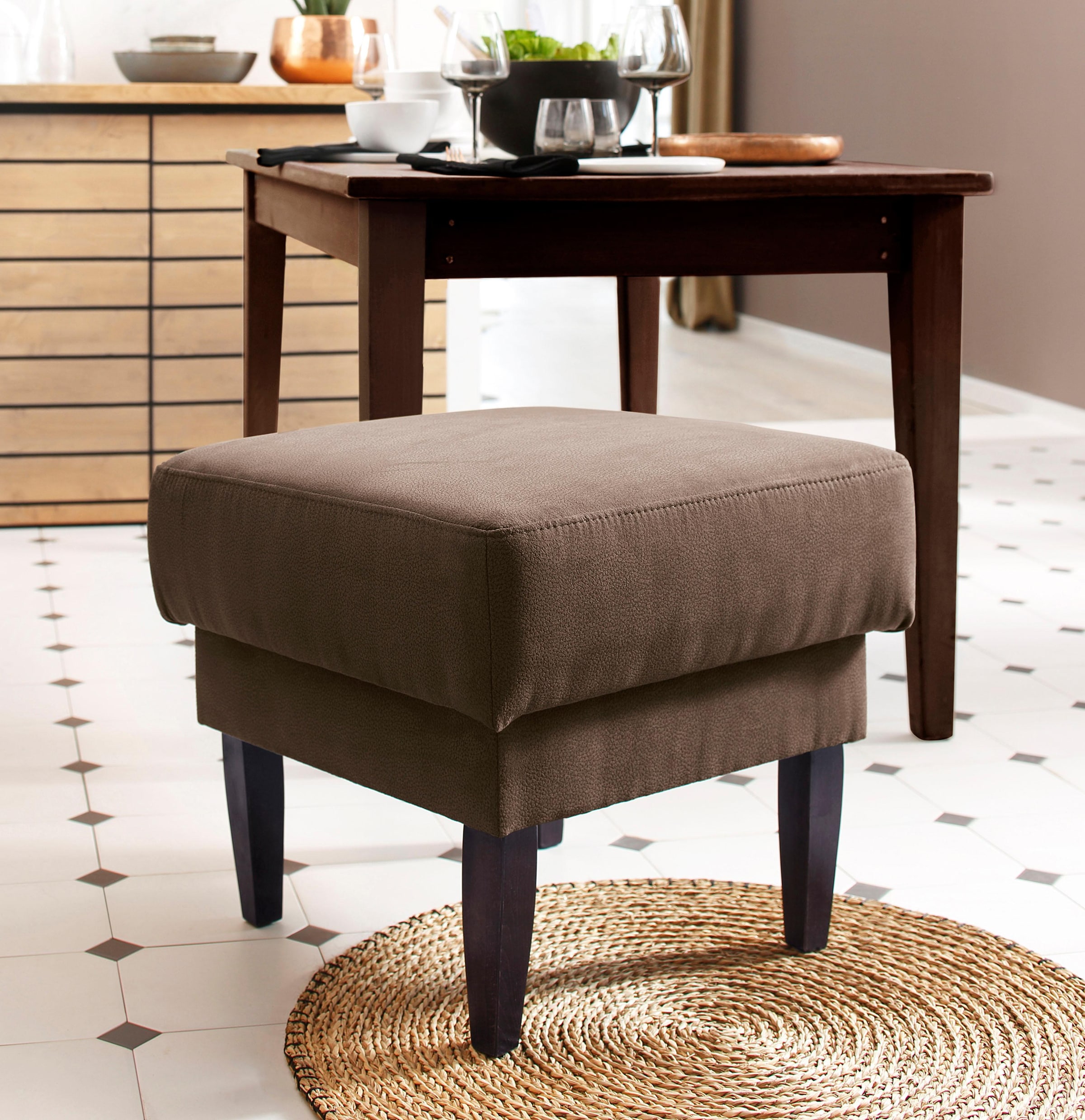 Home affaire Hocker »Scalea«, mit Federkern-Polsterung
