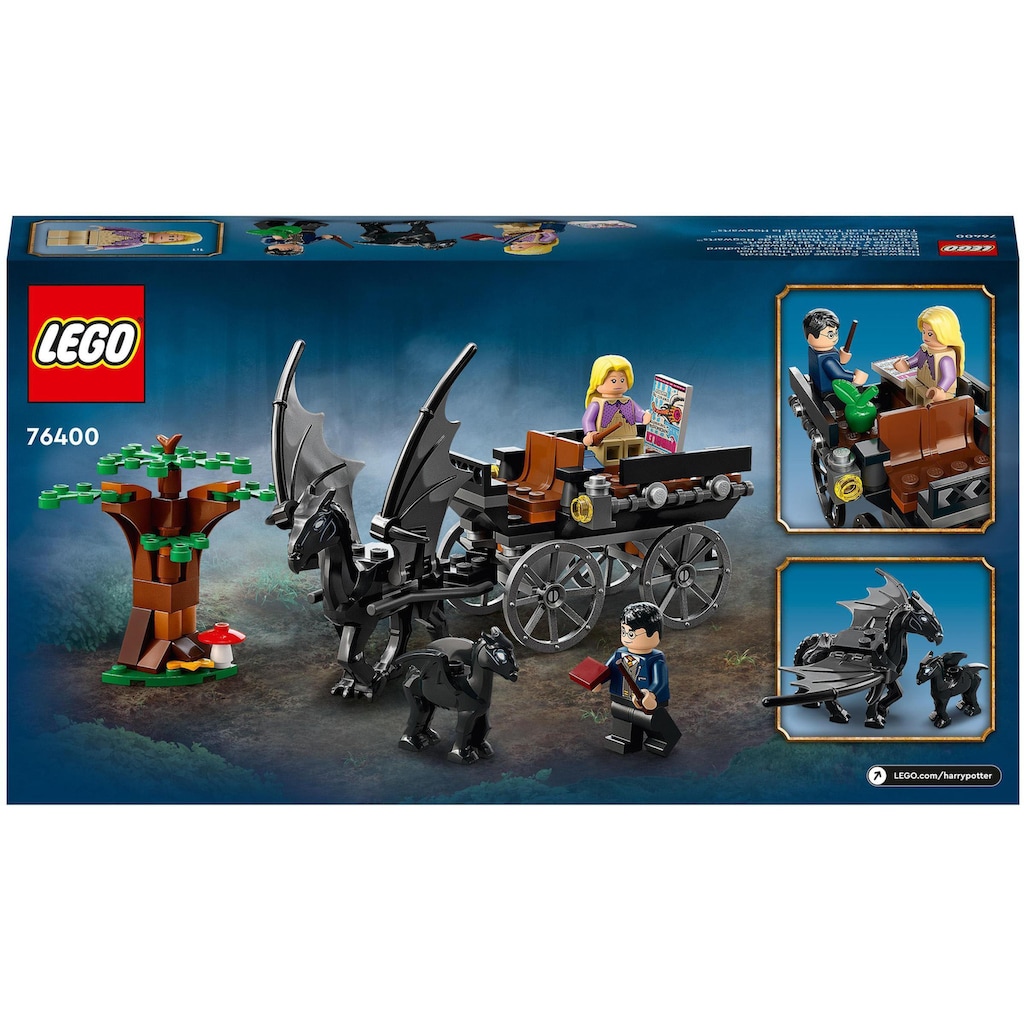 LEGO® Konstruktionsspielsteine »Hogwarts™ Kutsche mit Thestralen (76400), LEGO® Harry Potter«, (121 St.)