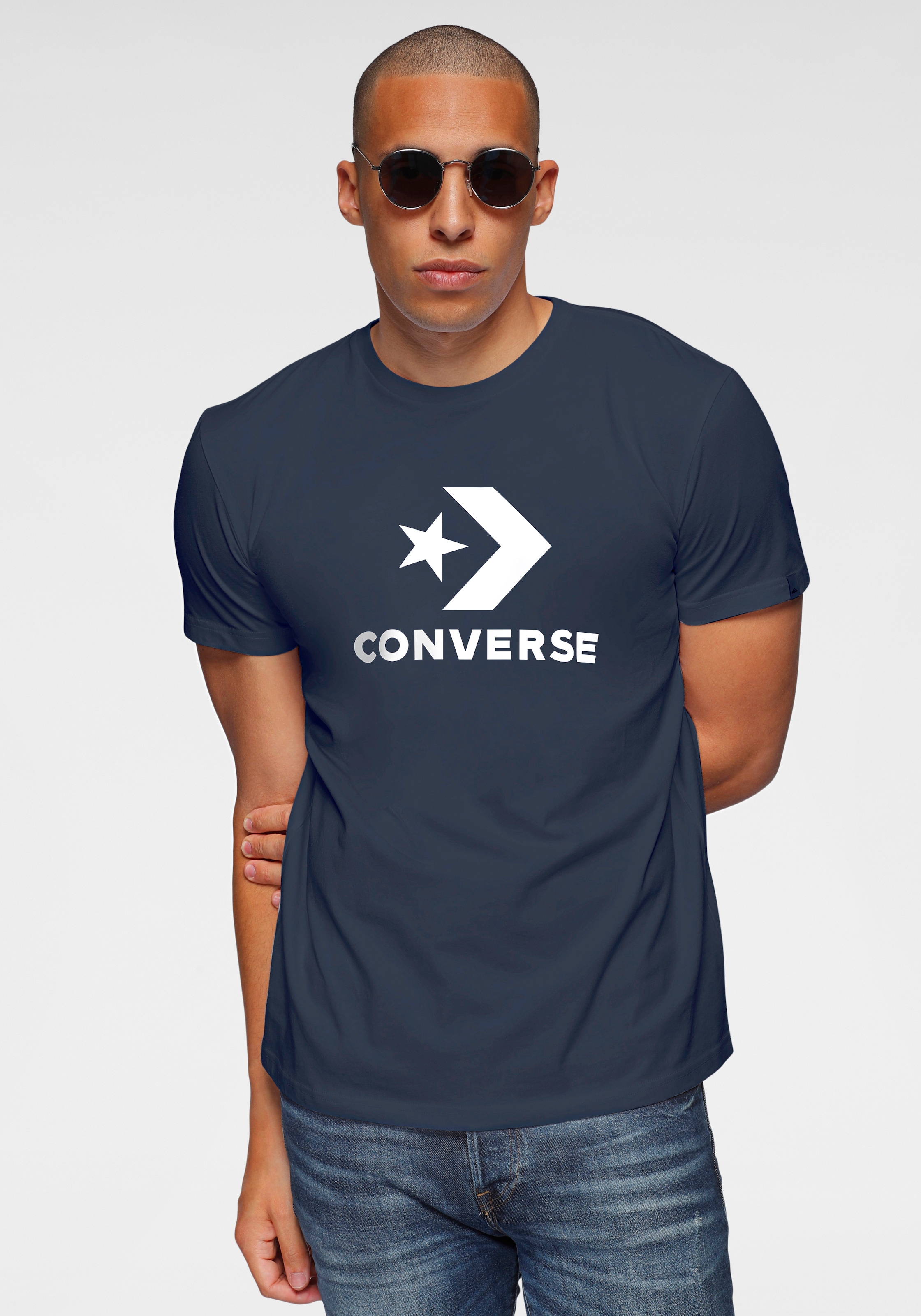 Converse T-Shirt »STANDARD FIT CENTER FRONT LARGE LOGO STAR CHEV  SS TEE«