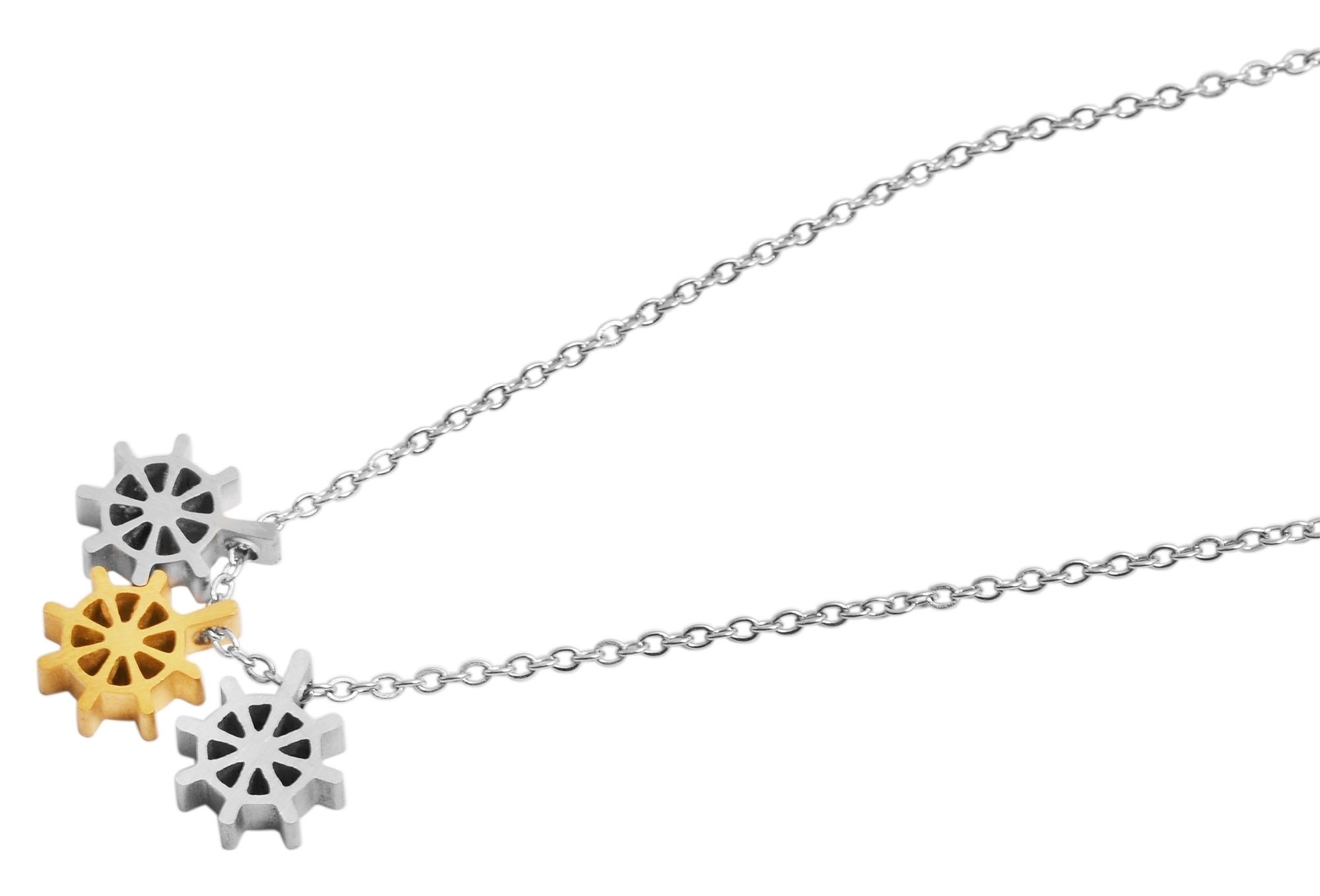 Adelia´s Gliederkette »Damen Halskette ¿ Ankerkette aus Edelstahl 43 cm«