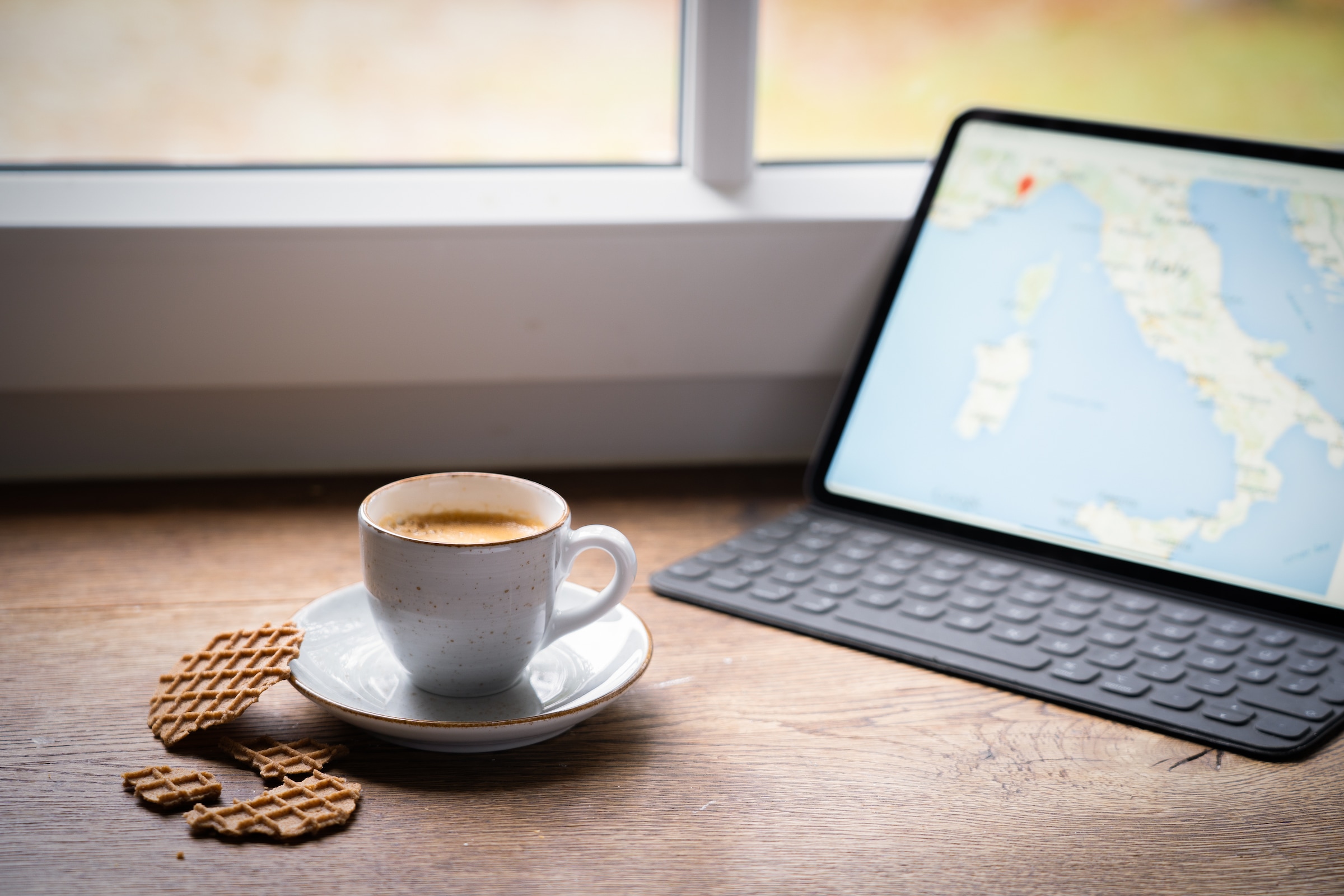 CreaTable Espressotasse »Vintage Nature Stein, Espresso-Set, 8-tlg.« Handgemalt, Gesprenkelt, Rustikales Außenband