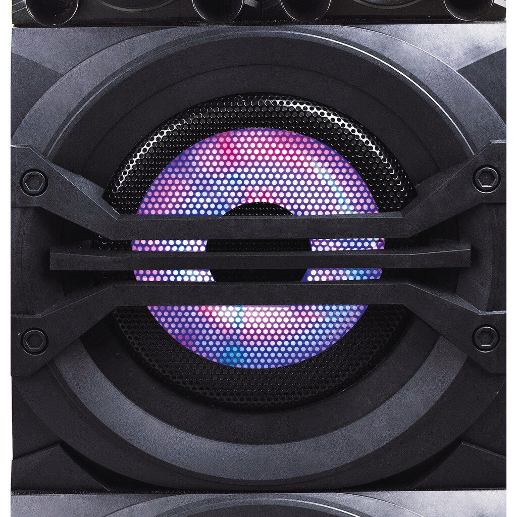 Lenco Party-Lautsprecher »PMX-350 Soundsystem mit Mixfunktion, BT, Licht«, (1 St.)