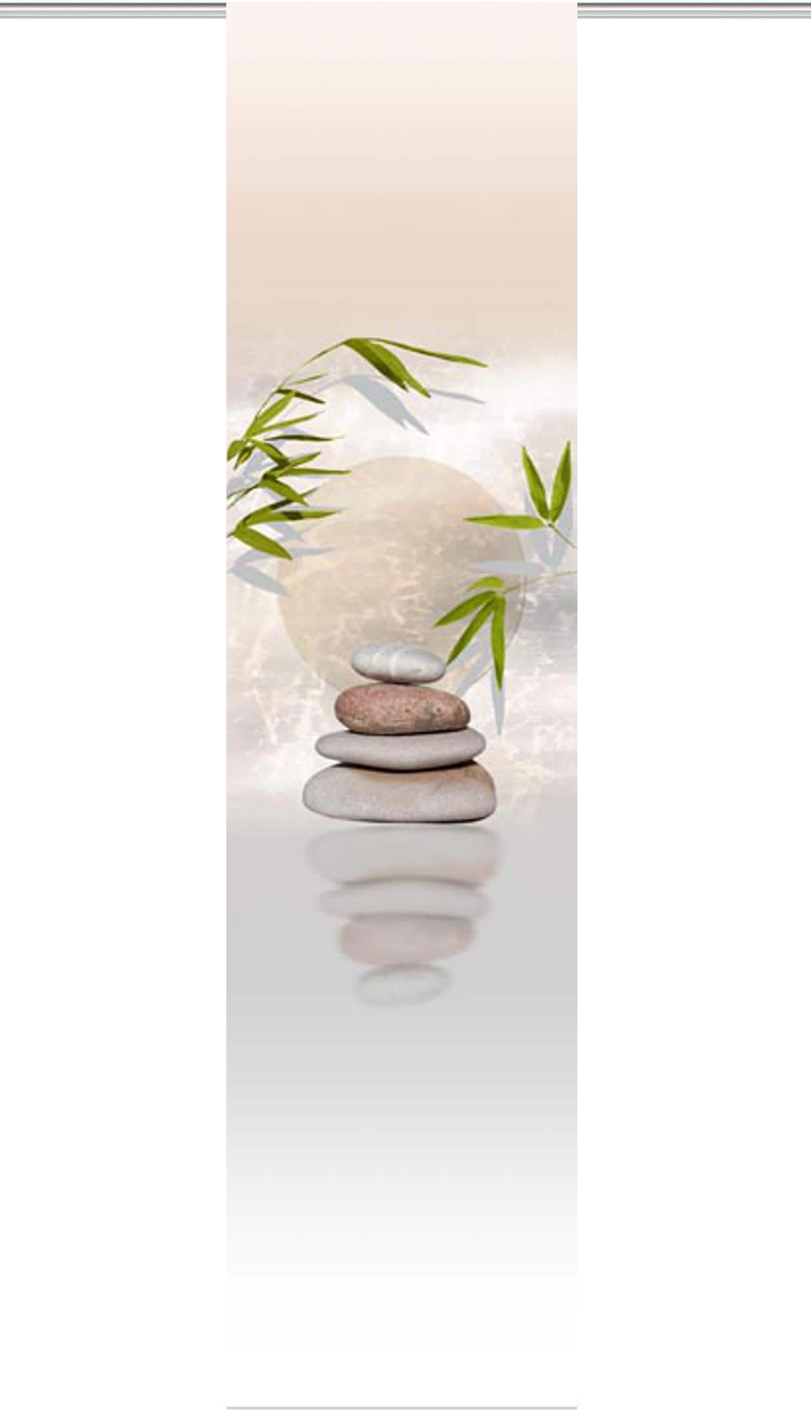 HOME WOHNIDEEN Schiebegardine »BENESSA« Klettband 1 Stk. tlg. HxB: 245x60