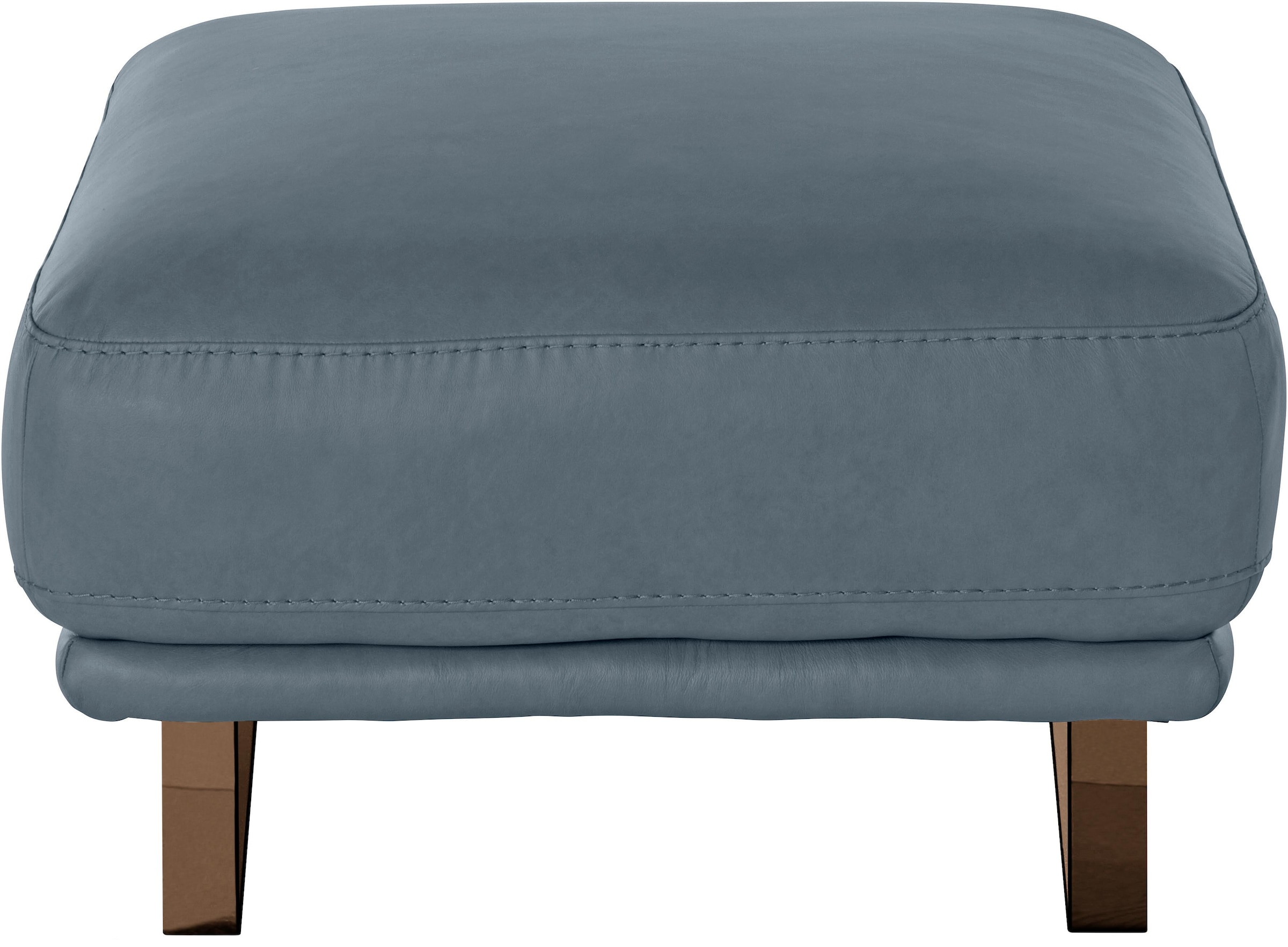 W.SCHILLIG Hocker »montanaa«, mit Metallkufen in Bronze pulverbeschichtet, Breite 71 cm