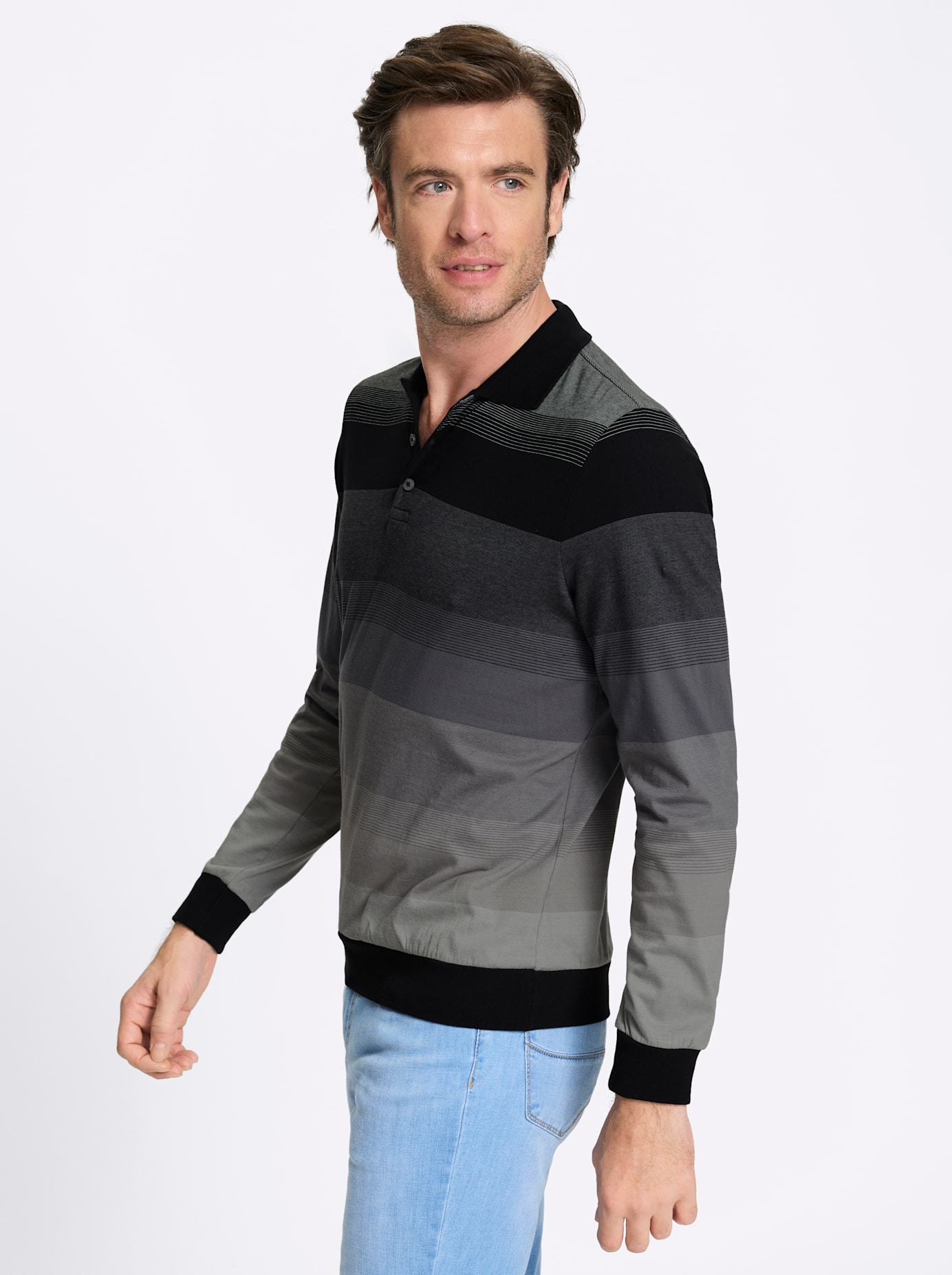 Marco Donati Langarm-Poloshirt »Langarm-Shirt« 1