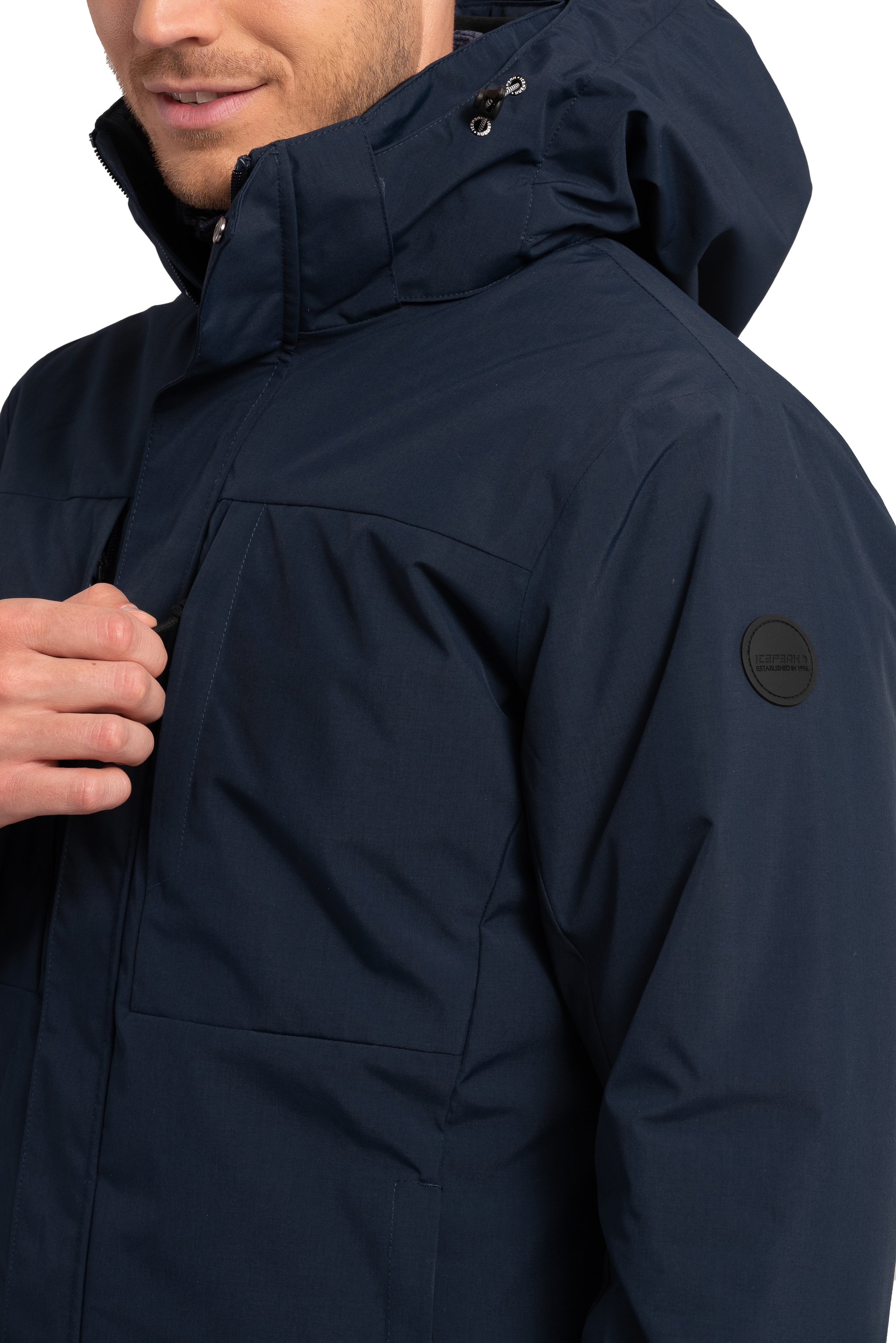 Icepeak Funktionsjacke »ICEPEAK ALSTON«, mit Kapuze, mit Logoschriftzügen an der Kapuzenkordel