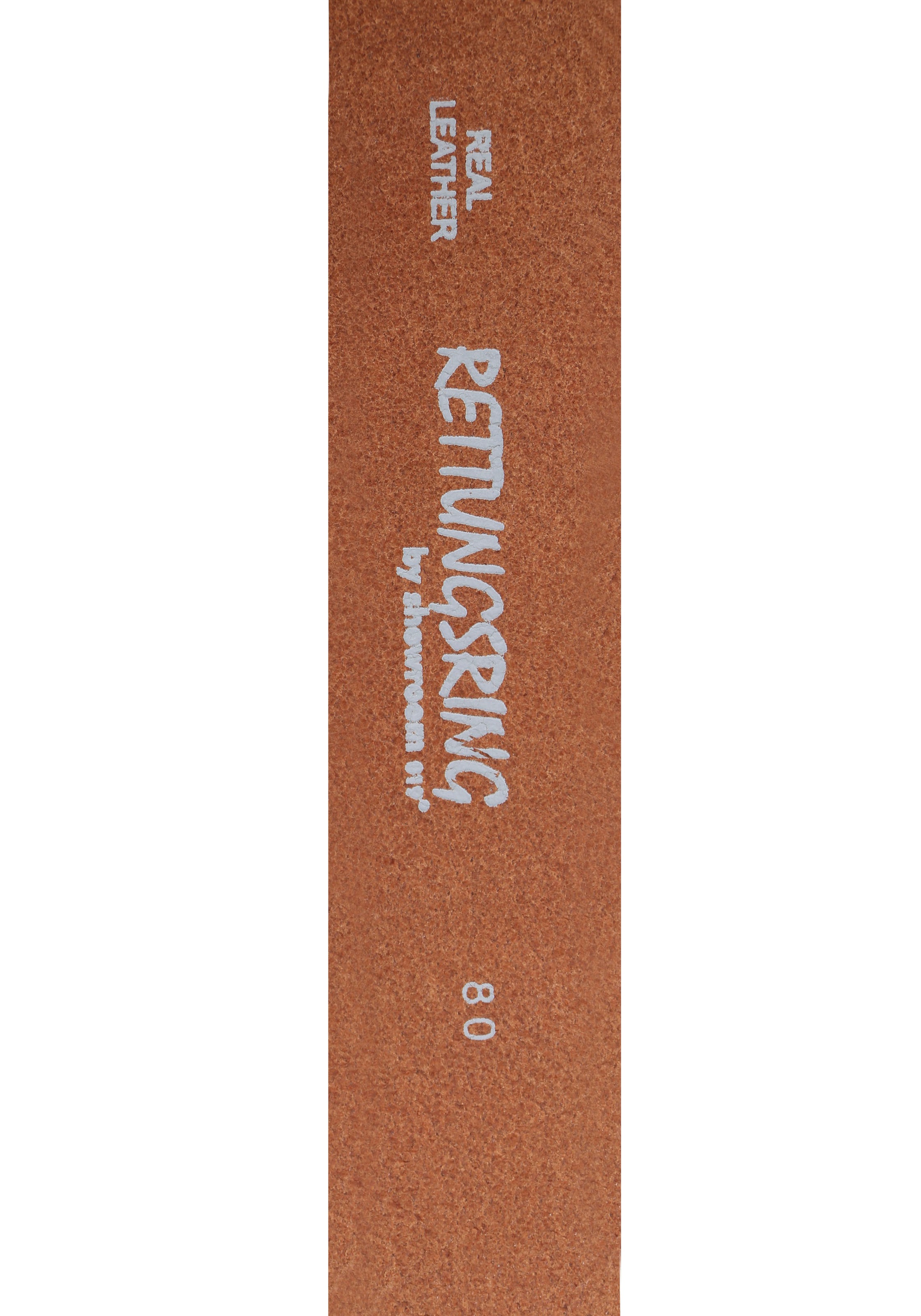 Rettungsring Gürtel Ledergürtel mit austauschbarer Schließe »Felswand Silber«