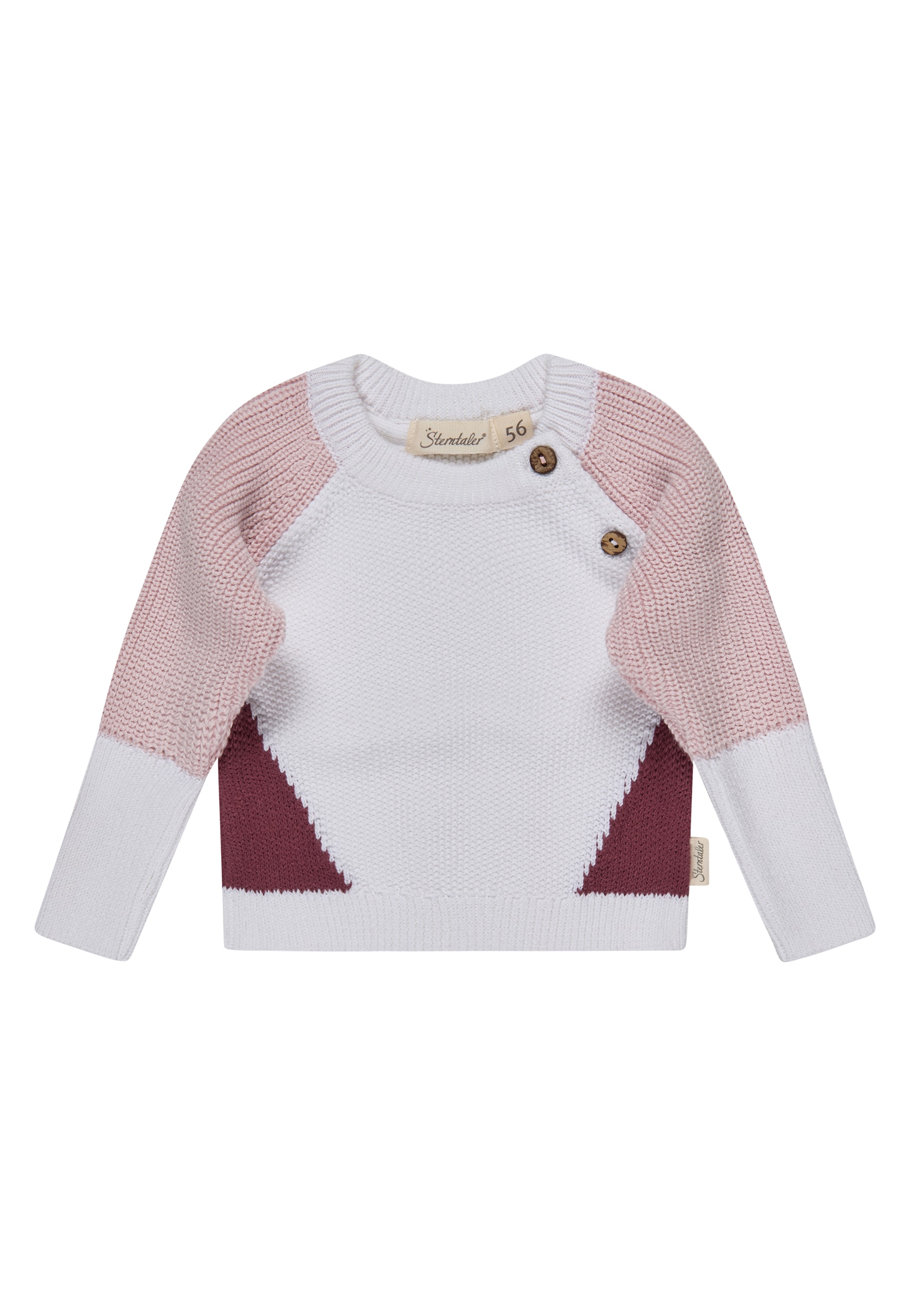 Sterntaler® Rundhalsshirt »Strickpullover colorblocking«