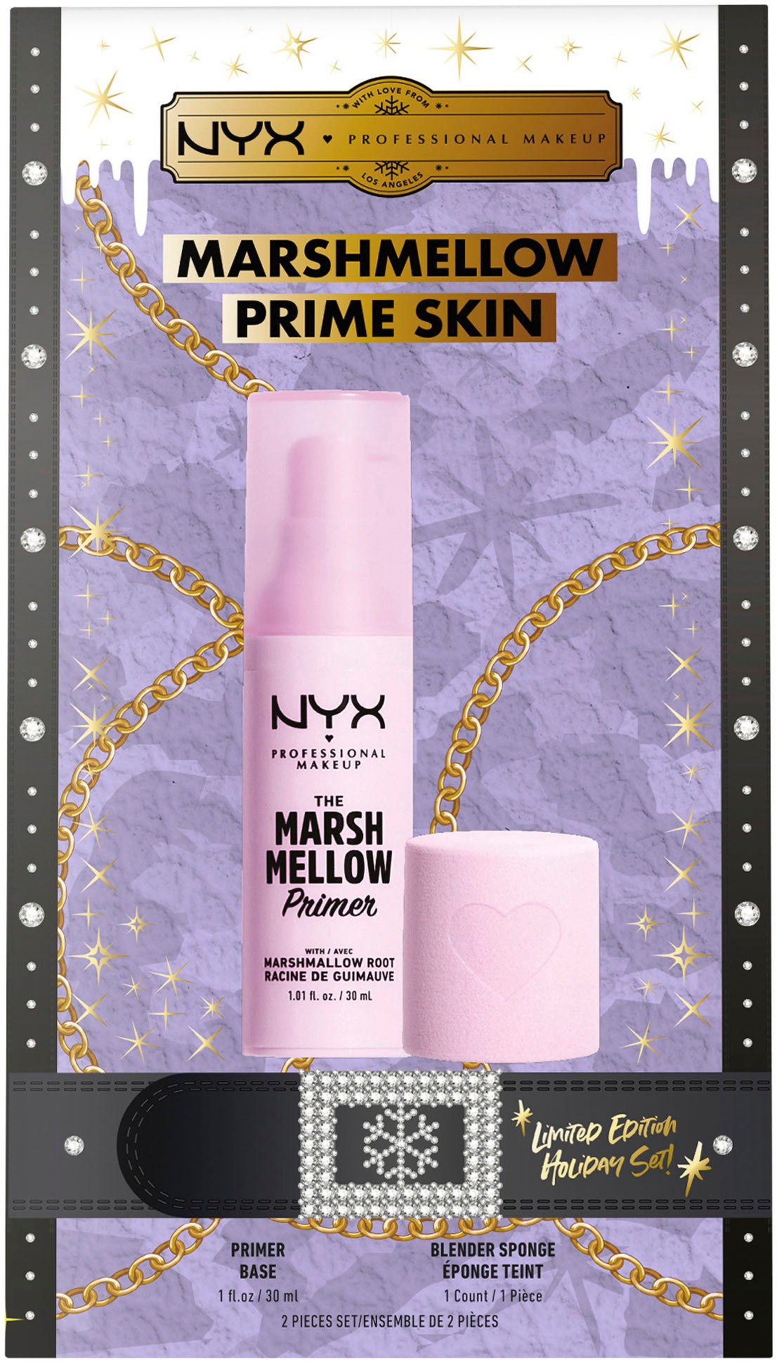 NYX Schmink-Set »Professional Makeup Make-up Set Primer + Blender«, (Set, 2 tlg.), mit vielseitigen Kombinationsmöglichkeiten