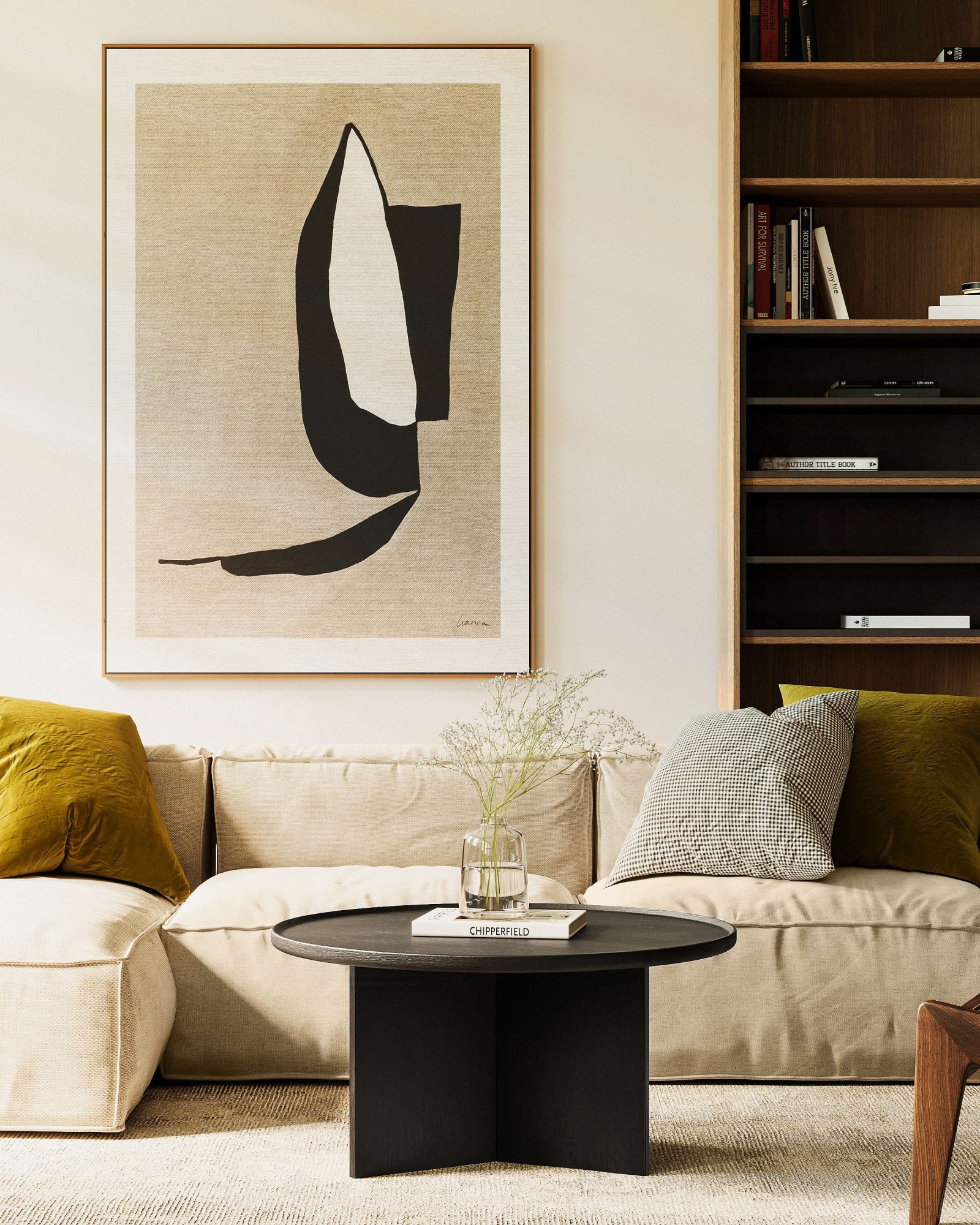 Woodman Couchtisch »Cala« 83/83/42 cm,  Breite 83 cm, rund, Tischplatte aus massiver Eiche, FSC® zertifiziert