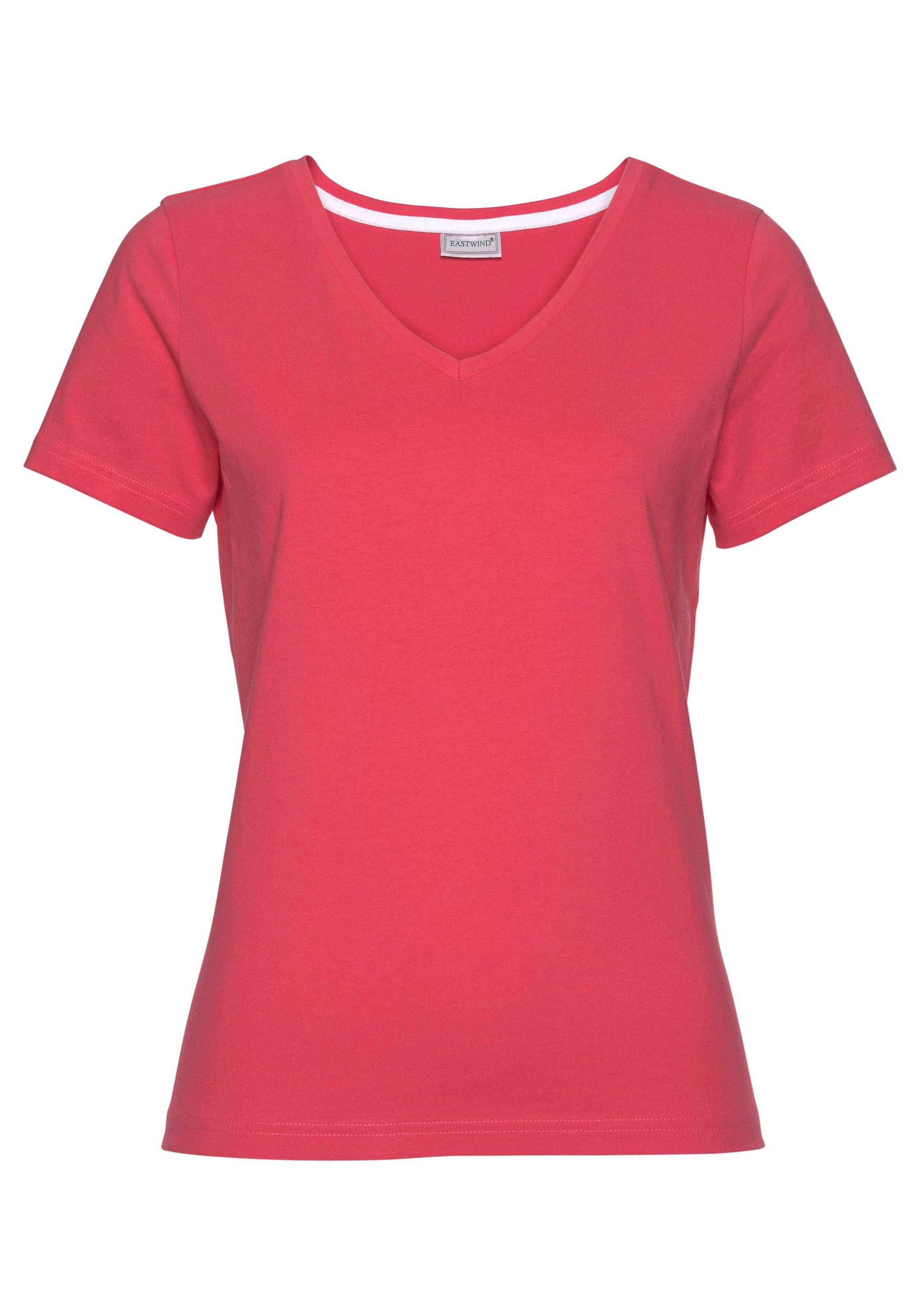 Eastwind T-Shirt, (Packung, 3 tlg., 3er-Pack), Kurzarm, figurumspielend, aus Baumwolle, im 3er-Pack