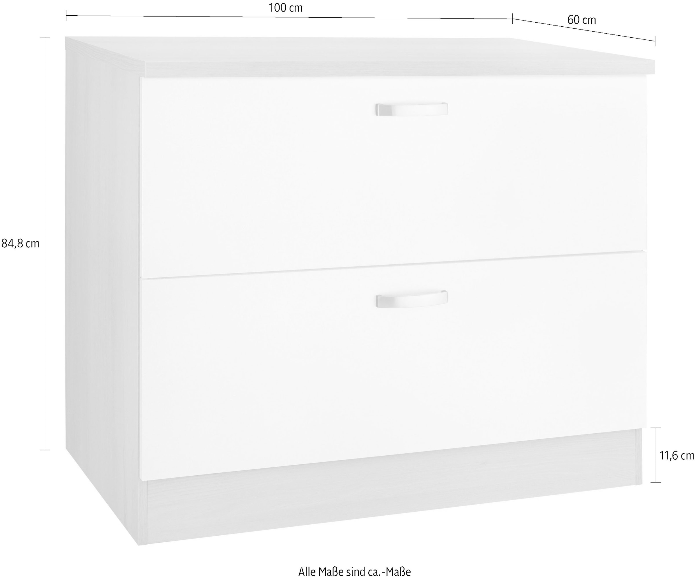 OPTIFIT Unterschrank »Faro« , mit Metallgriffen, Breite 100 cm