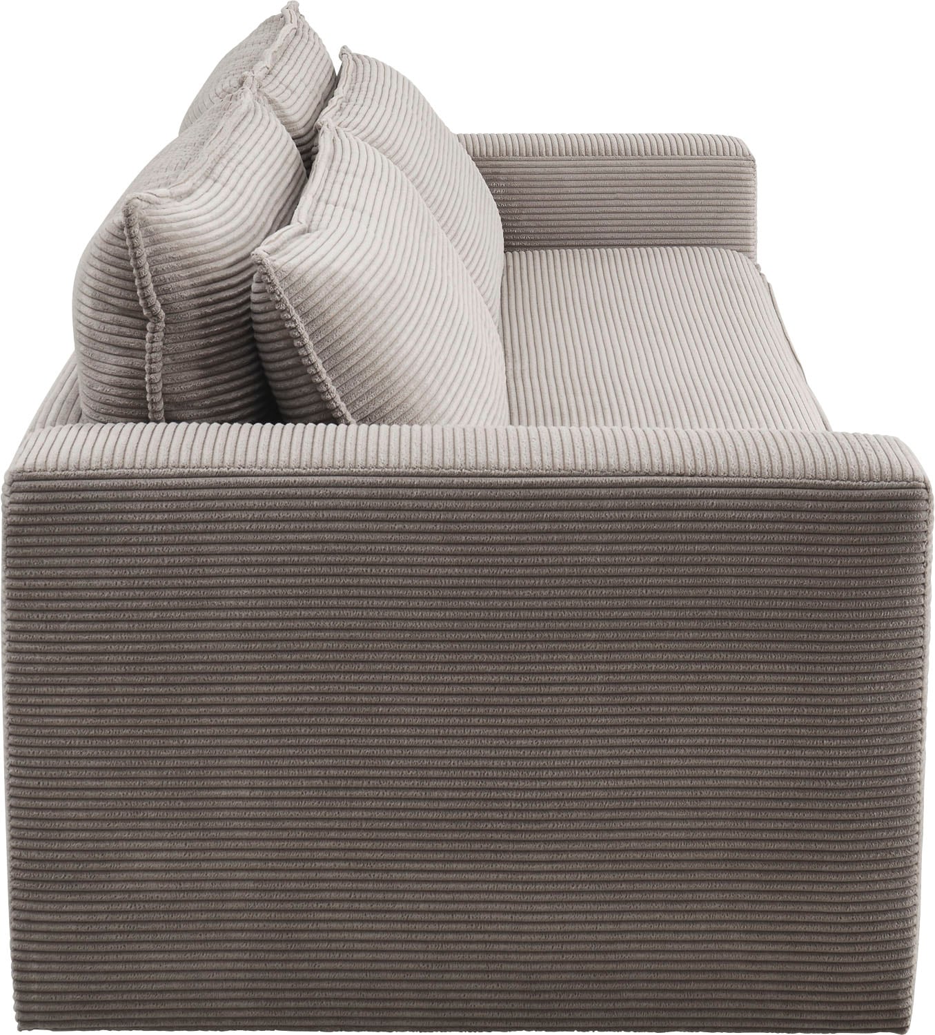 Places of Style Sitzgruppe »PIAGGE«, (2 tlg.), 3-Sitzer-Sofa mit Bettfunktion und Loveseat-Hocker im Set