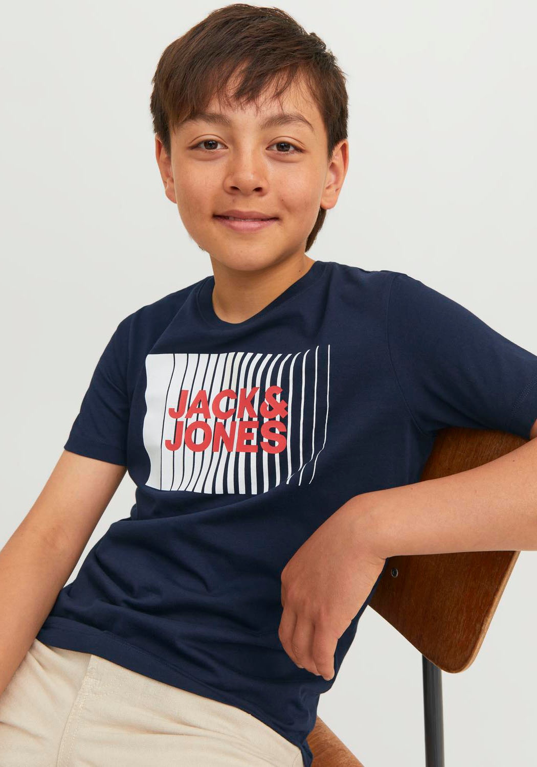 Jack & Jones Junior Kurzarmshirt »JJECORP LOGO TEE PLAY SS O-NECK NOOS JNR«