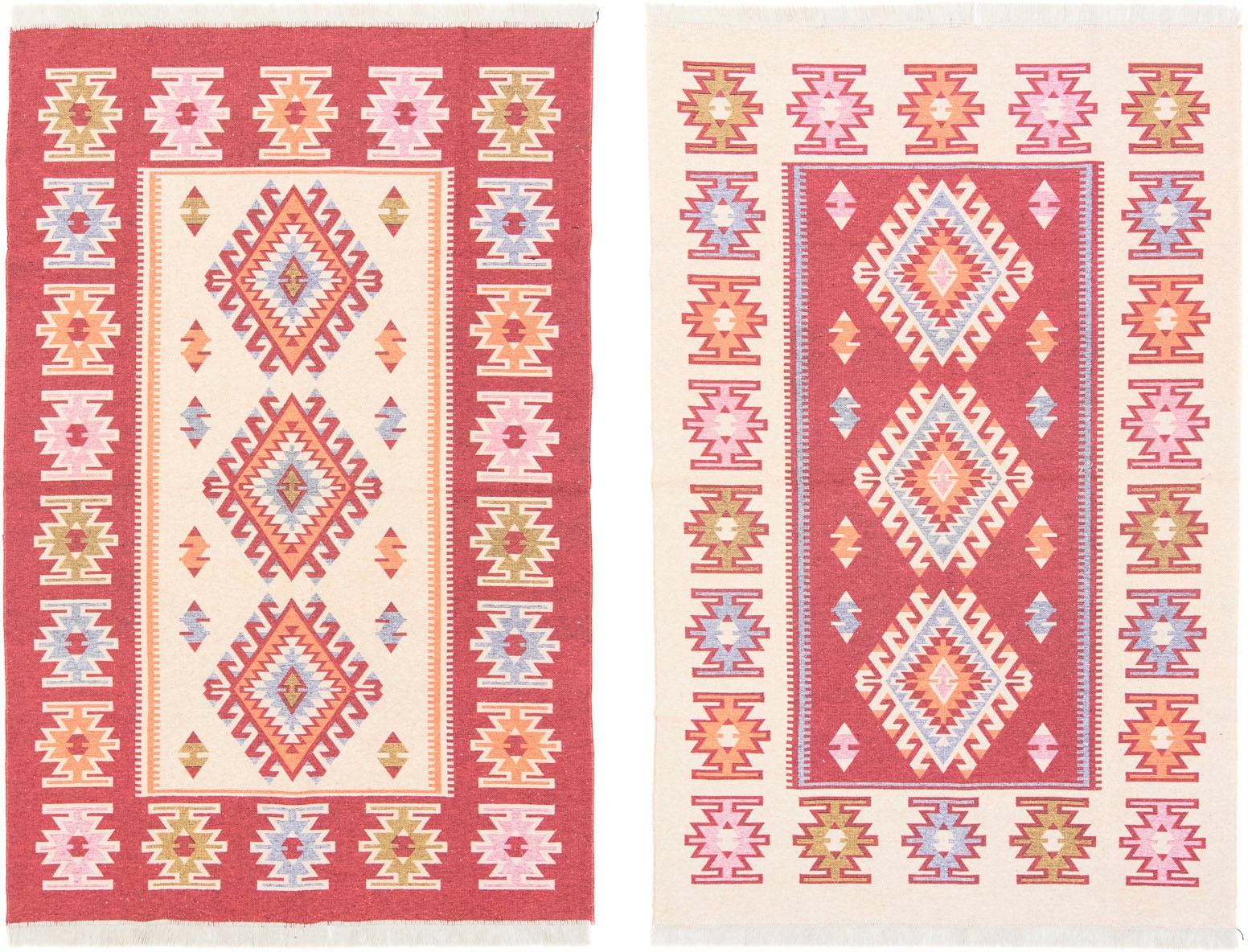 morgenland Wollteppich »Kelim Teppich Ariz«, rechteckig, 5 mm Höhe, reine Baumwolle