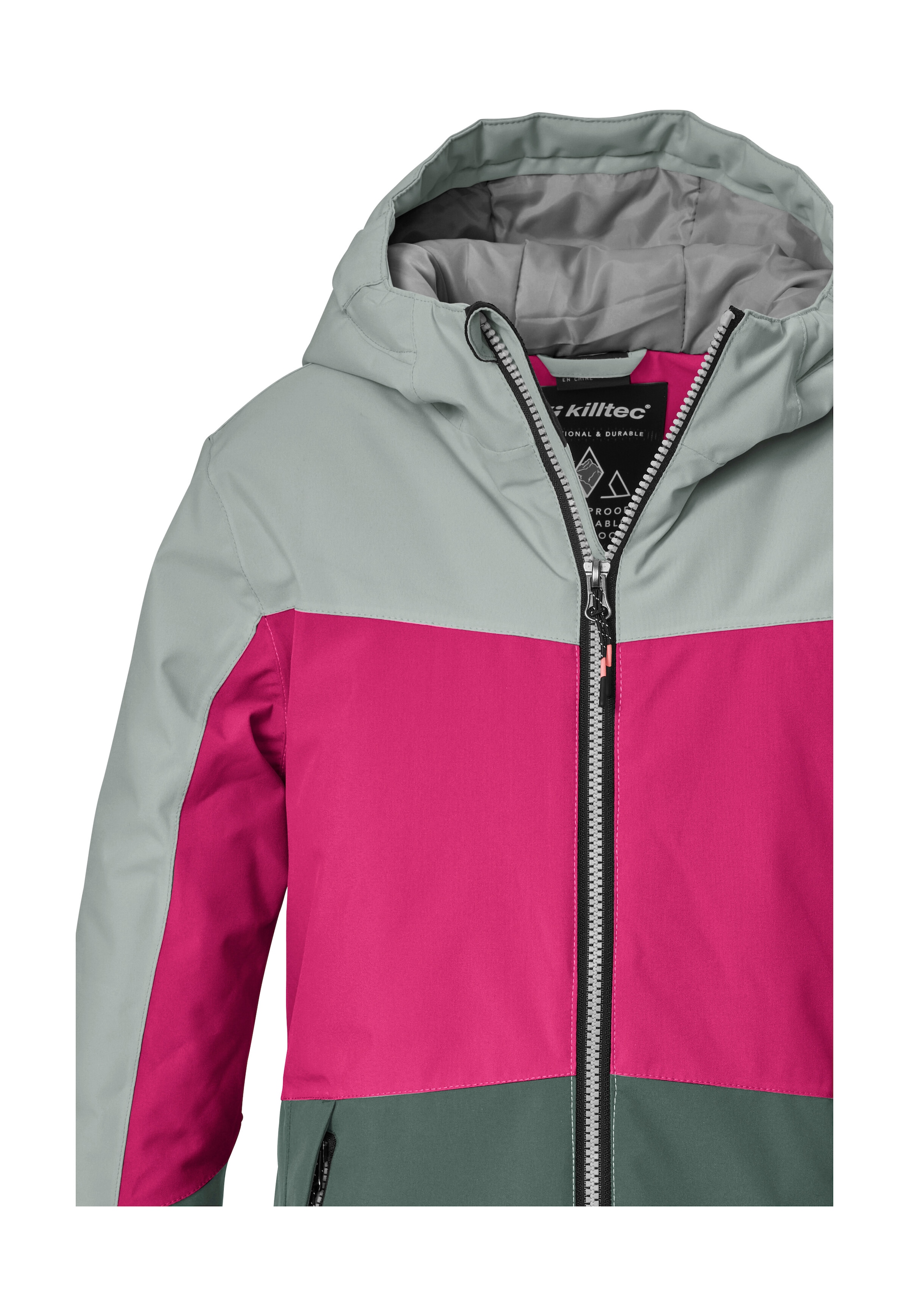 Killtec Skijacke »KSW 198 GRLS SKI JCKT« Wind- und wasserdichte Skijacke mit Colourblock-Design