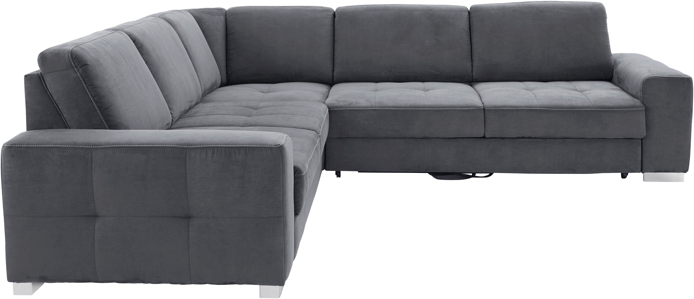 sit&more Ecksofa »Santorini L-Form«, mit Federkern und Sitztiefenverstellung, wahlweise mit Bettfunktion