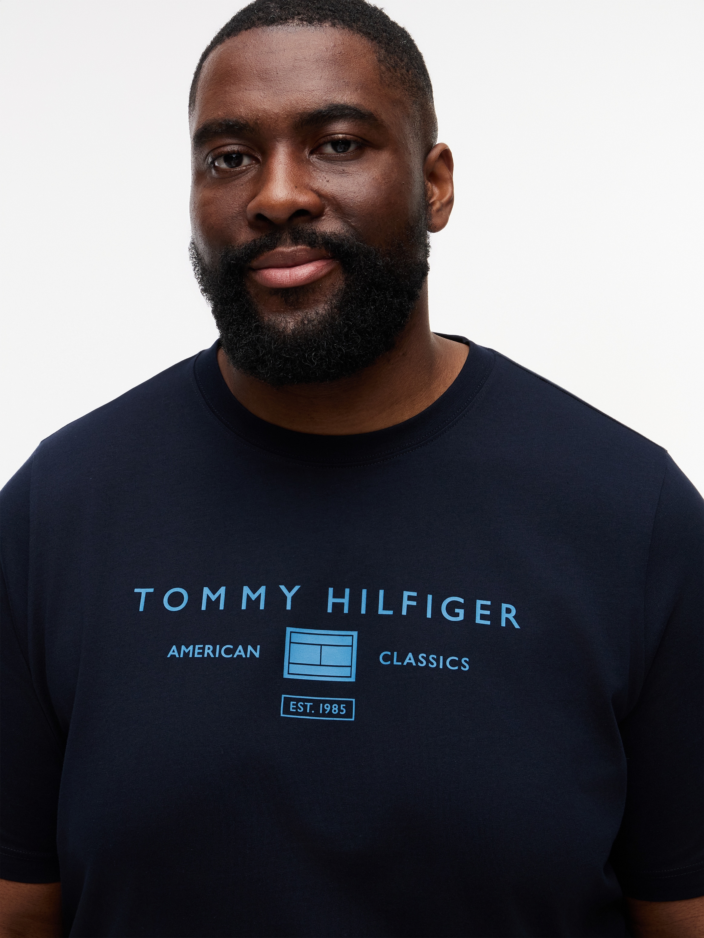 Tommy Hilfiger Big & Tall T-Shirt »BT-BRAND LOVE MONO STACK« Große Größen, aus Jersey mit Logo, normale Passform