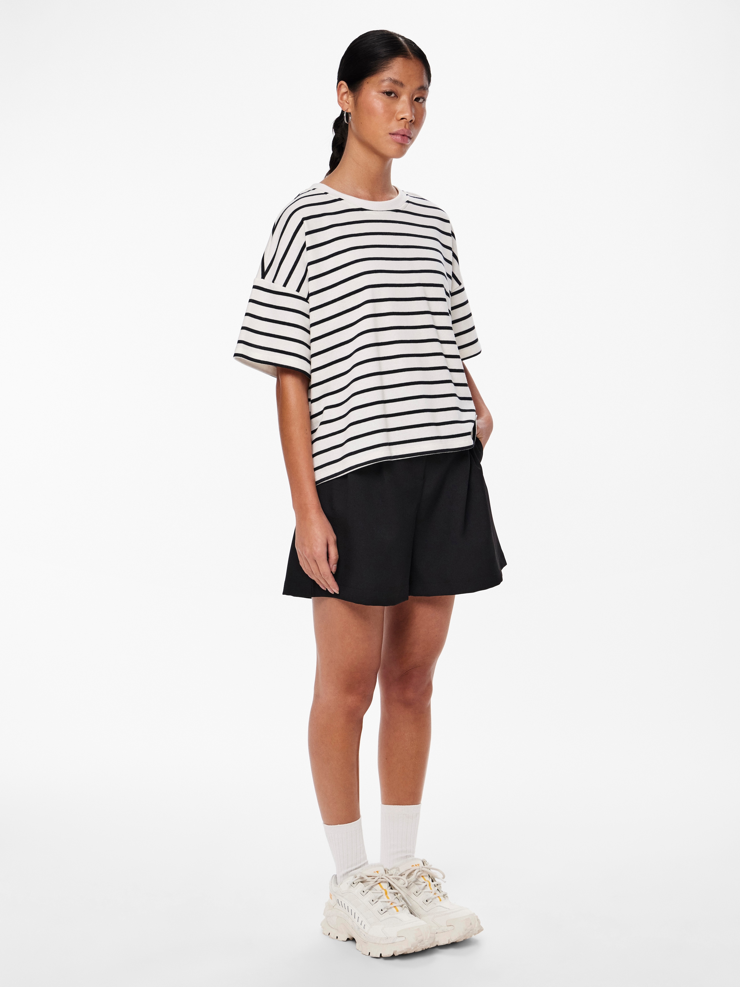 pieces Sweatshirt »PCCHILLI SUMMER 2/4 SWEAT STRIPE NOOS BC«